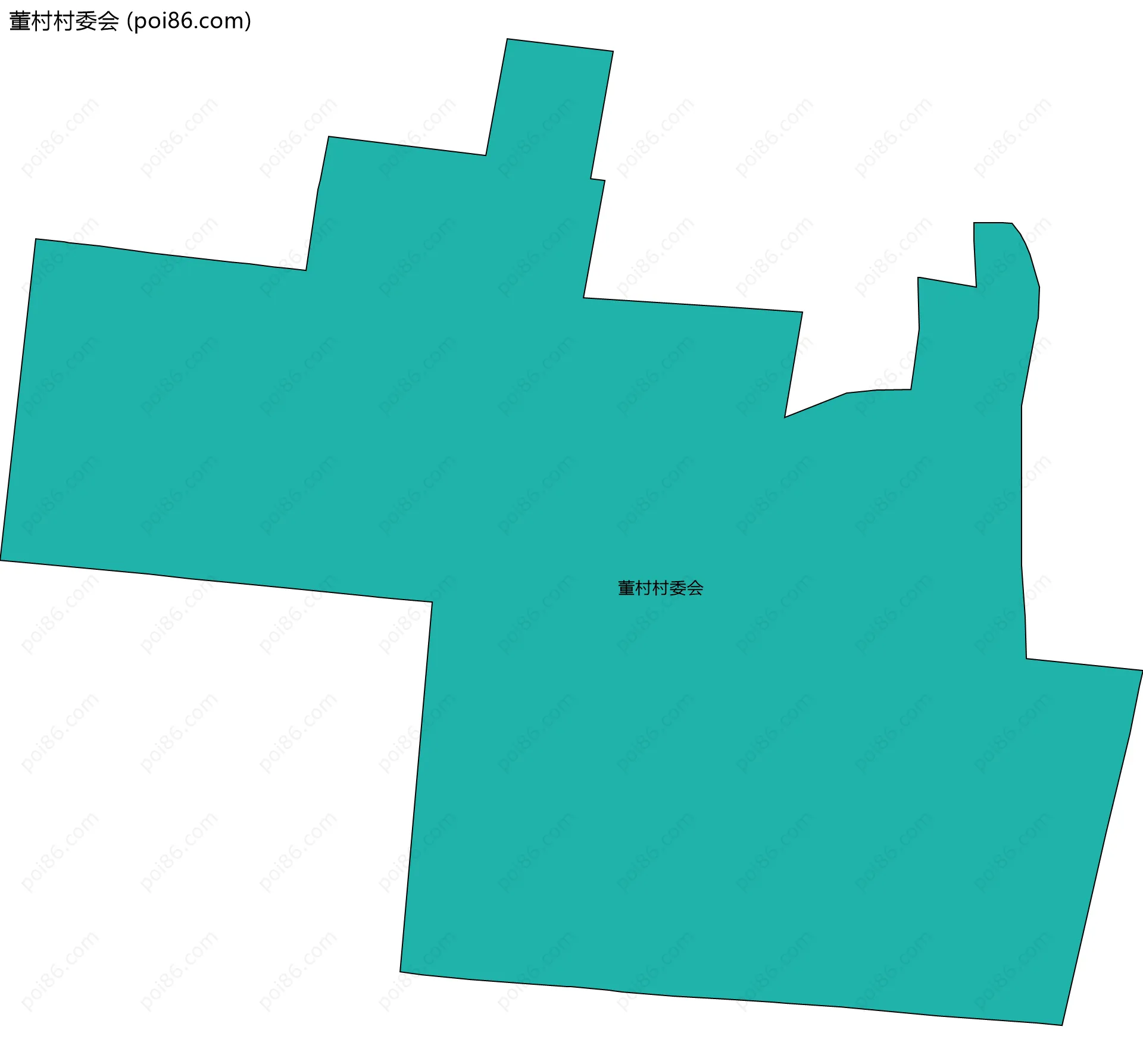 董村村委会边界地图