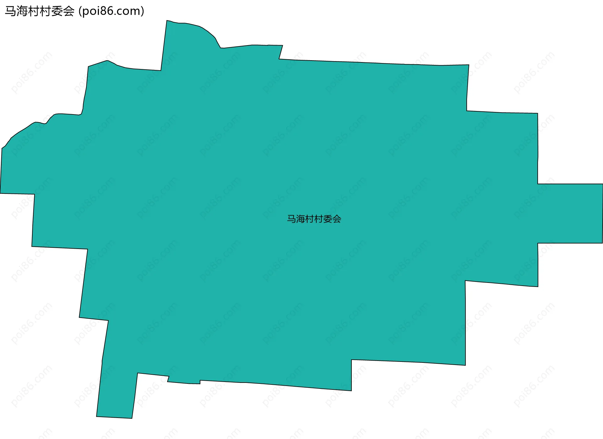 马海村村委会边界地图