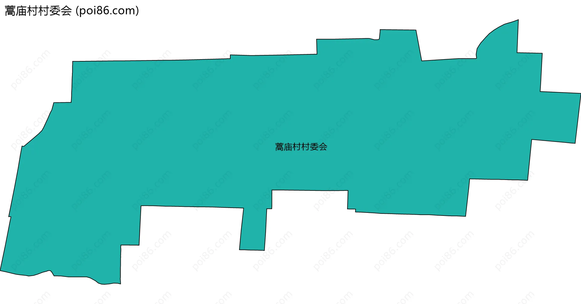 蒿庙村村委会边界地图