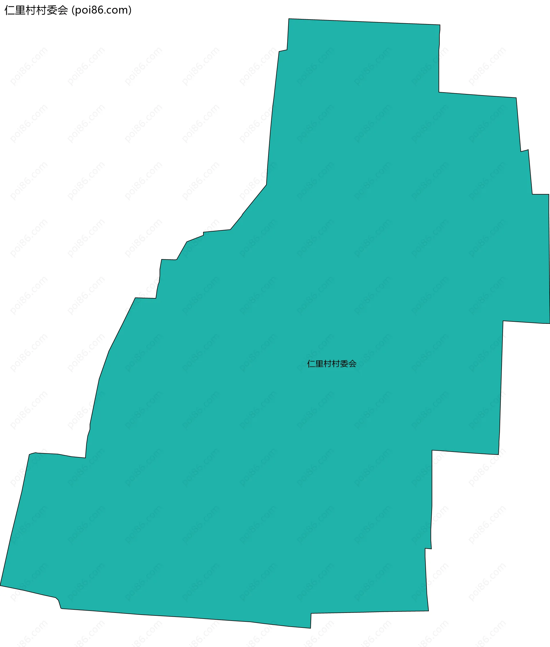 仁里村村委会边界地图