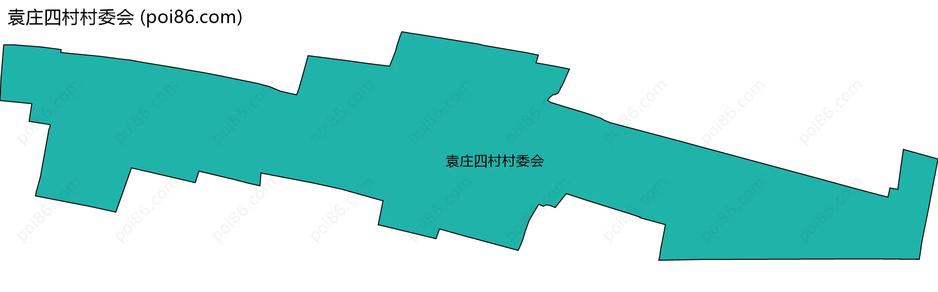 袁庄四村村委会边界地图