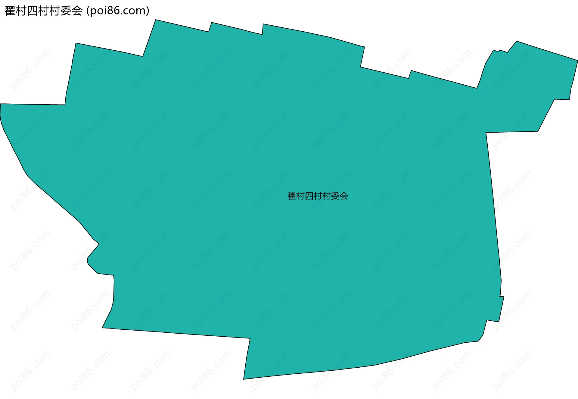 翟村四村村委会边界地图