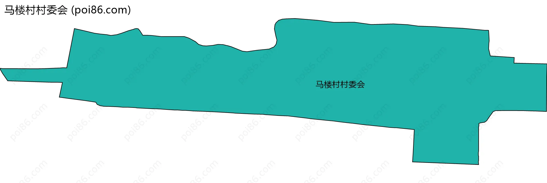 马楼村村委会边界地图