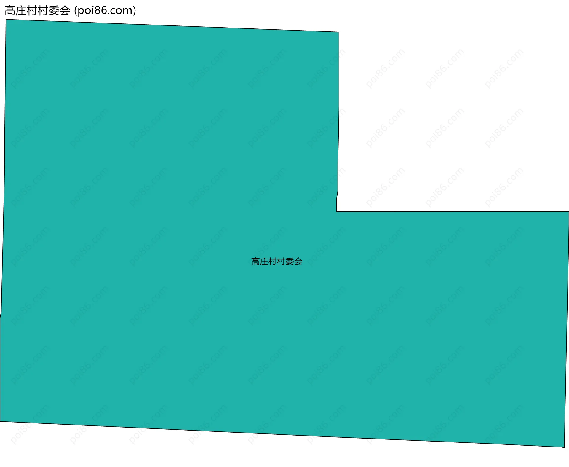 高庄村村委会边界地图