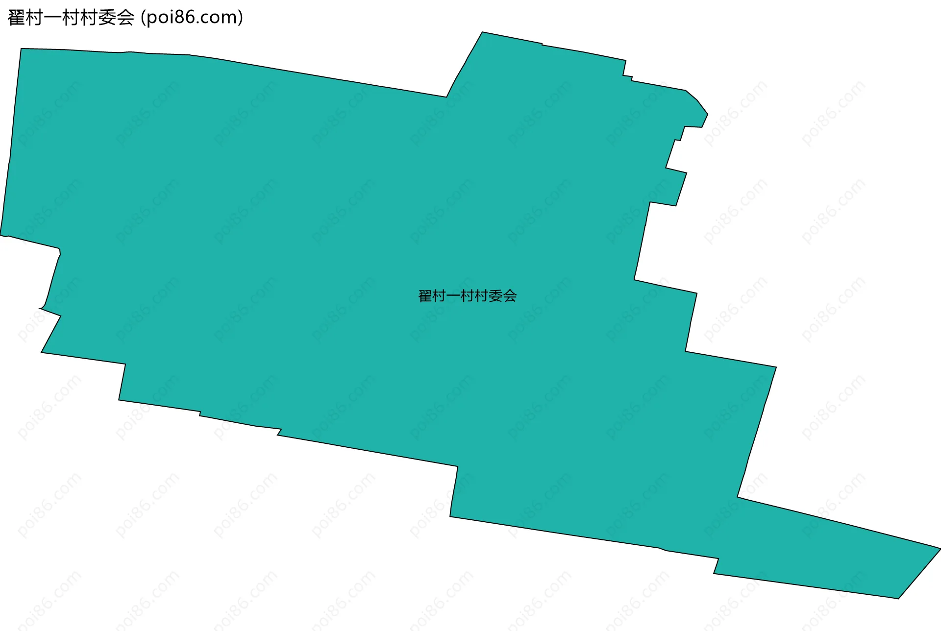 翟村一村村委会边界地图