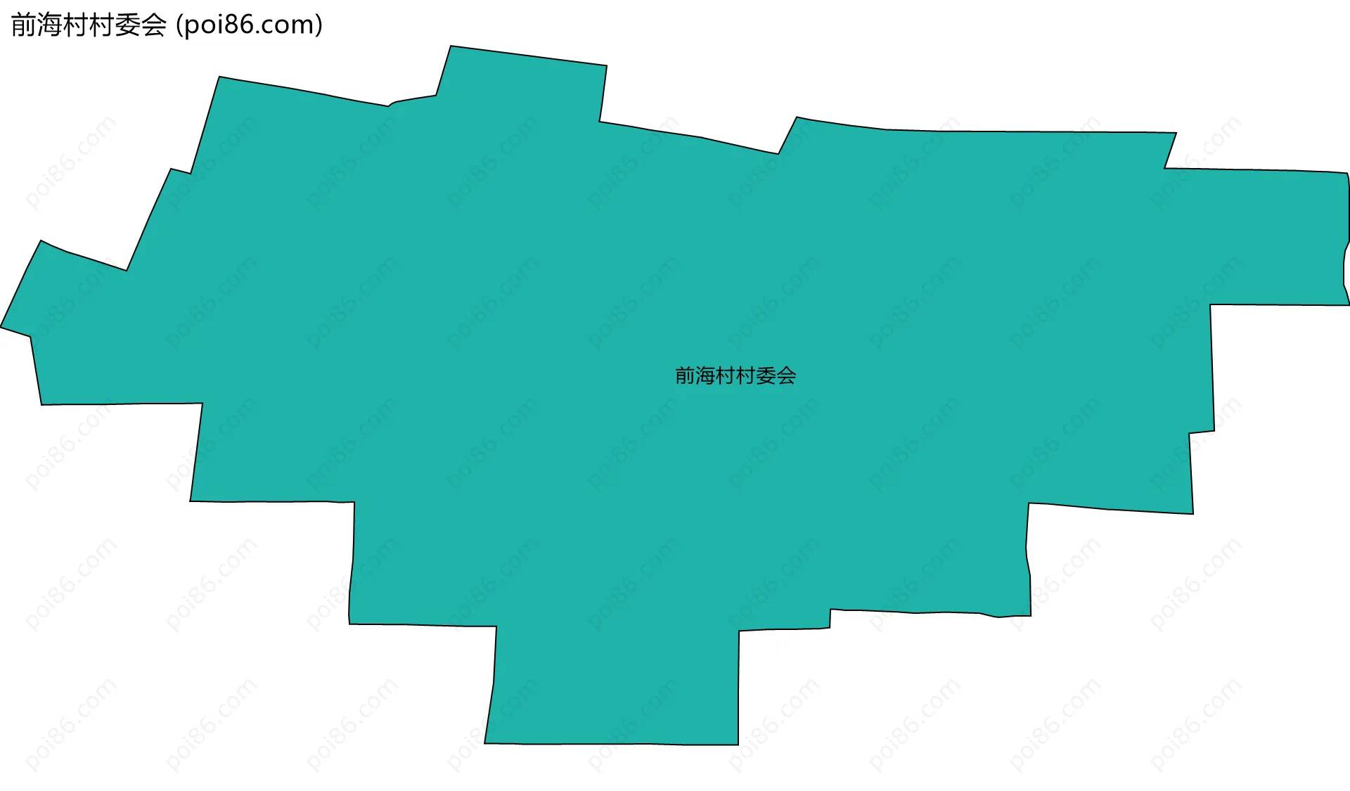 前海村村委会边界地图