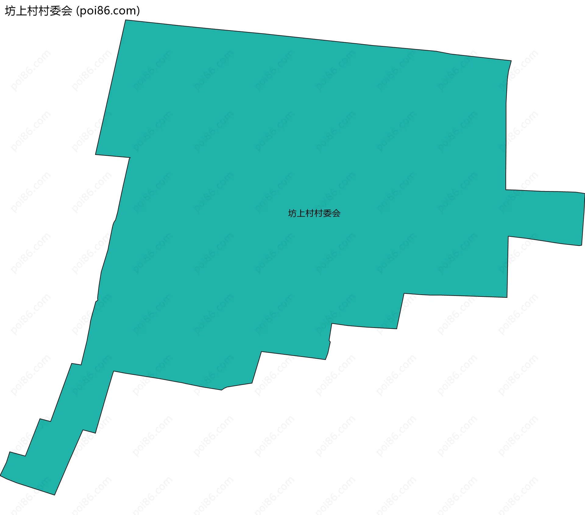 坊上村村委会边界地图