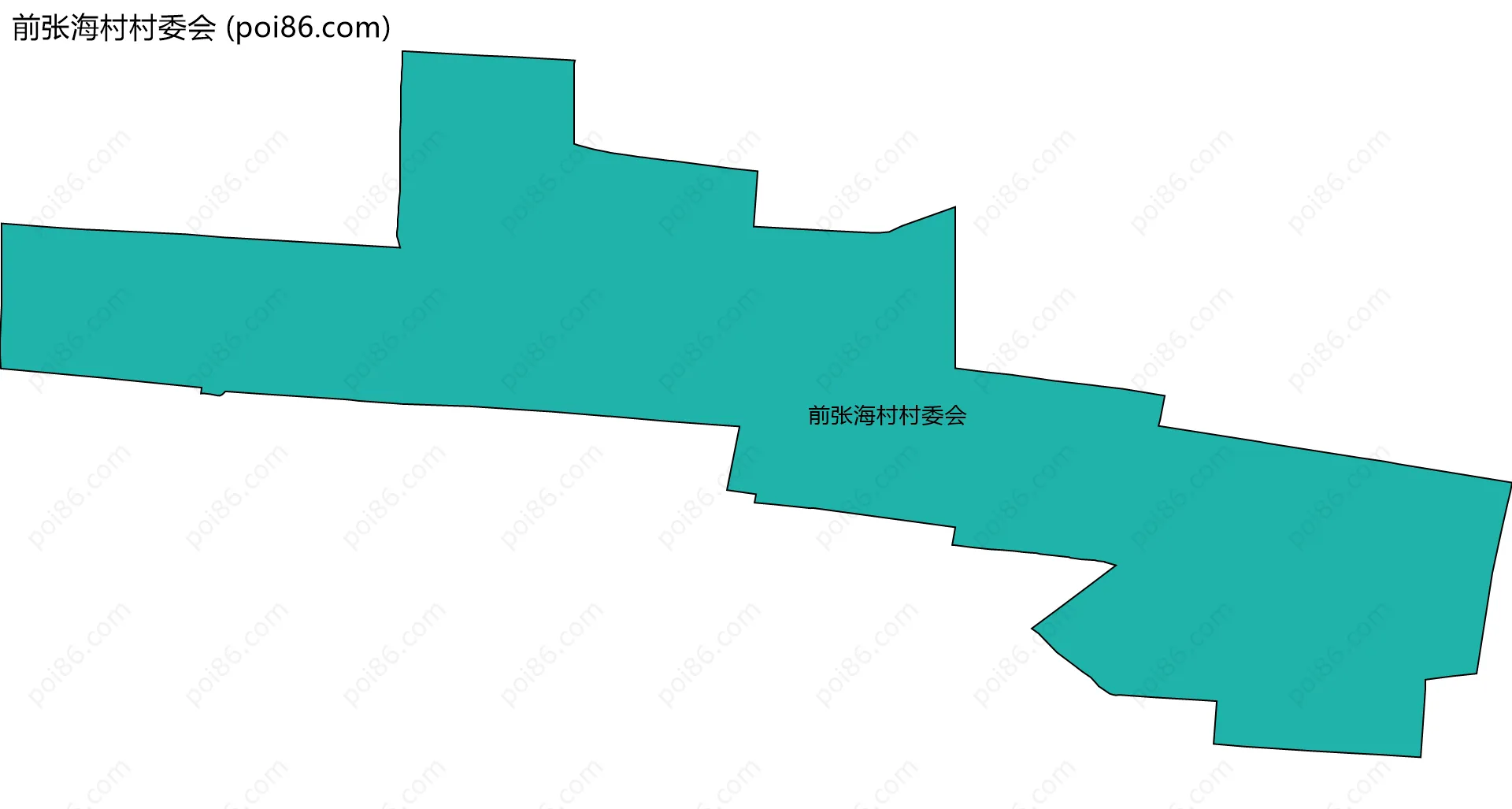 前张海村村委会边界地图