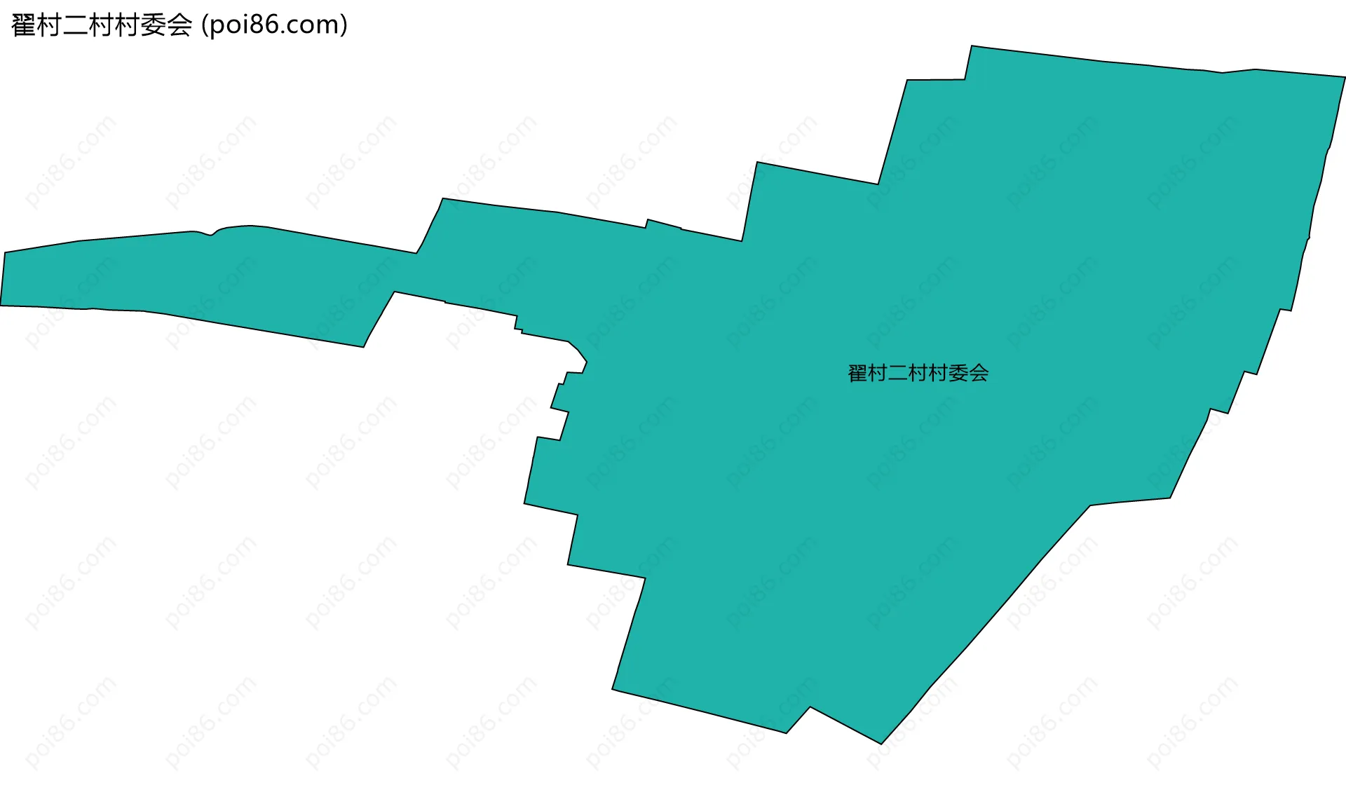 翟村二村村委会边界地图