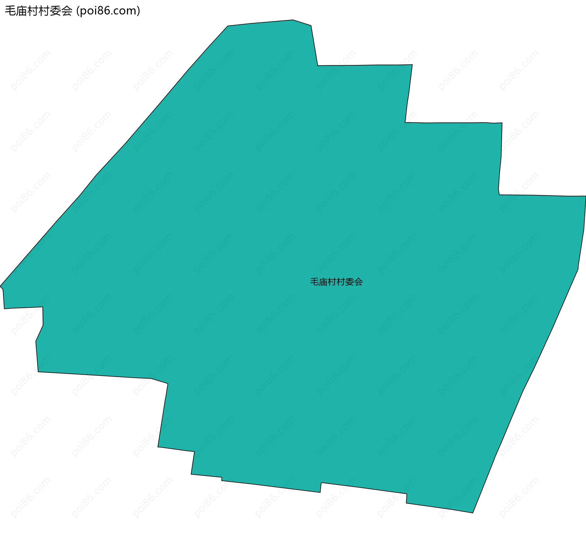 毛庙村村委会边界地图