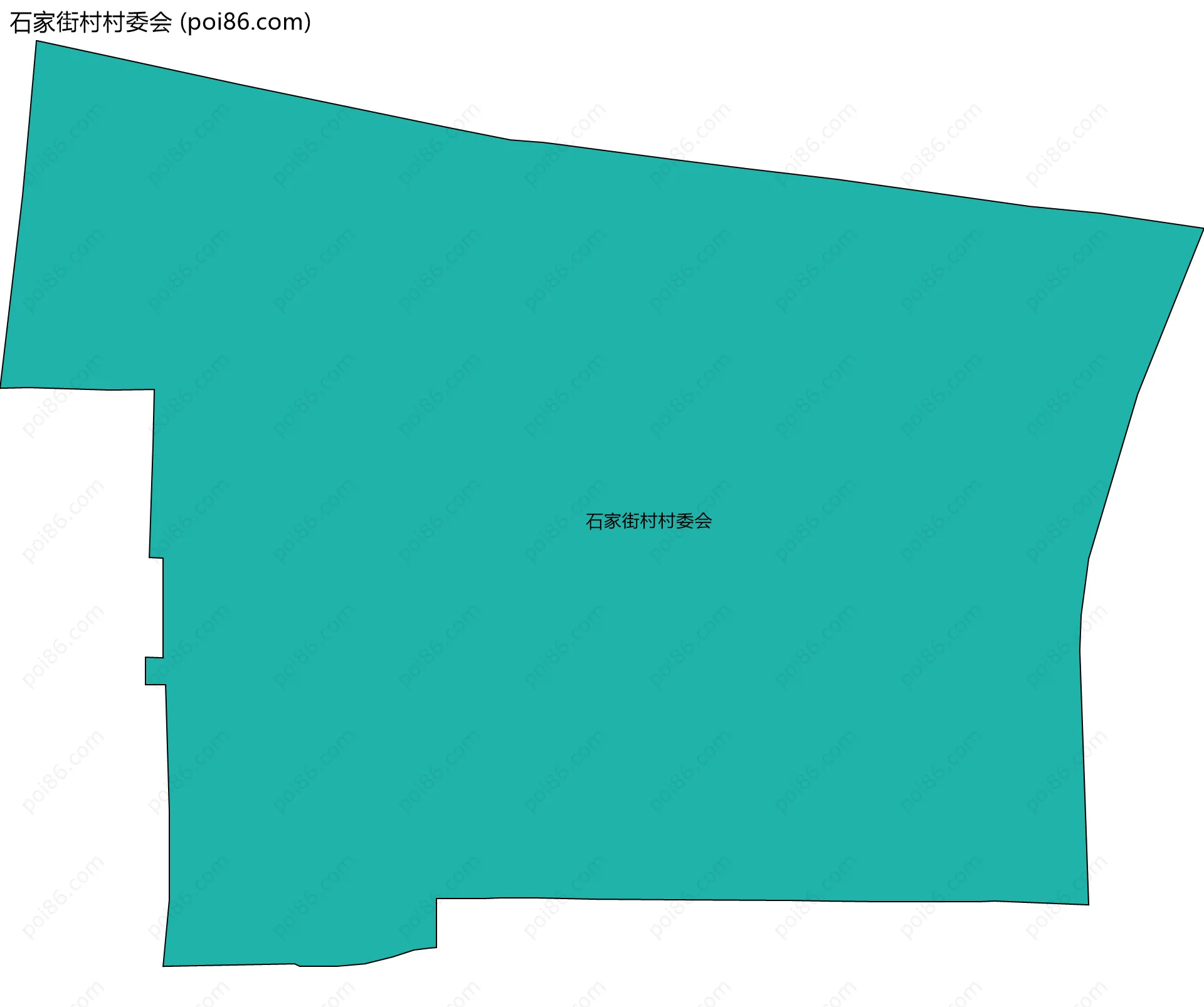 石家街村村委会边界地图