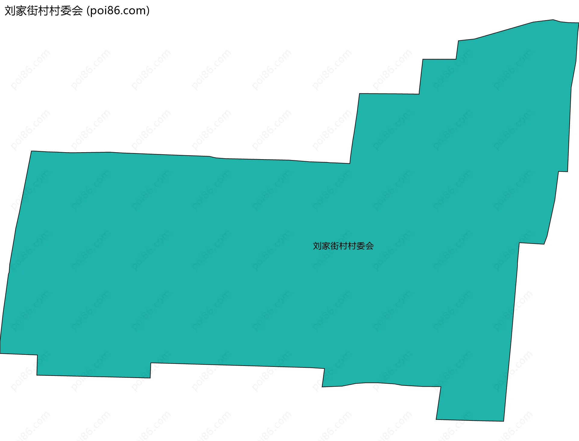 刘家街村村委会边界地图
