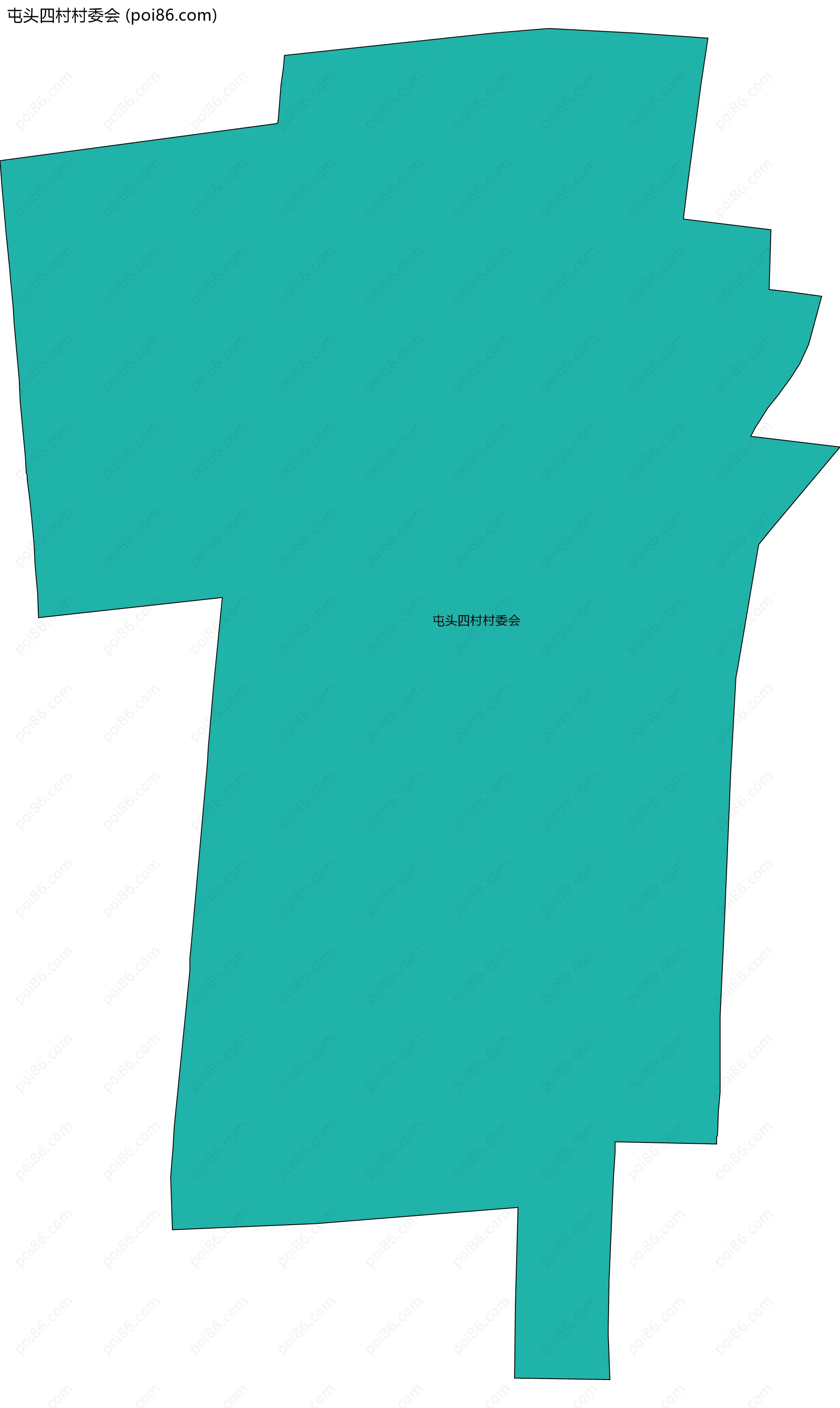 屯头四村村委会边界地图