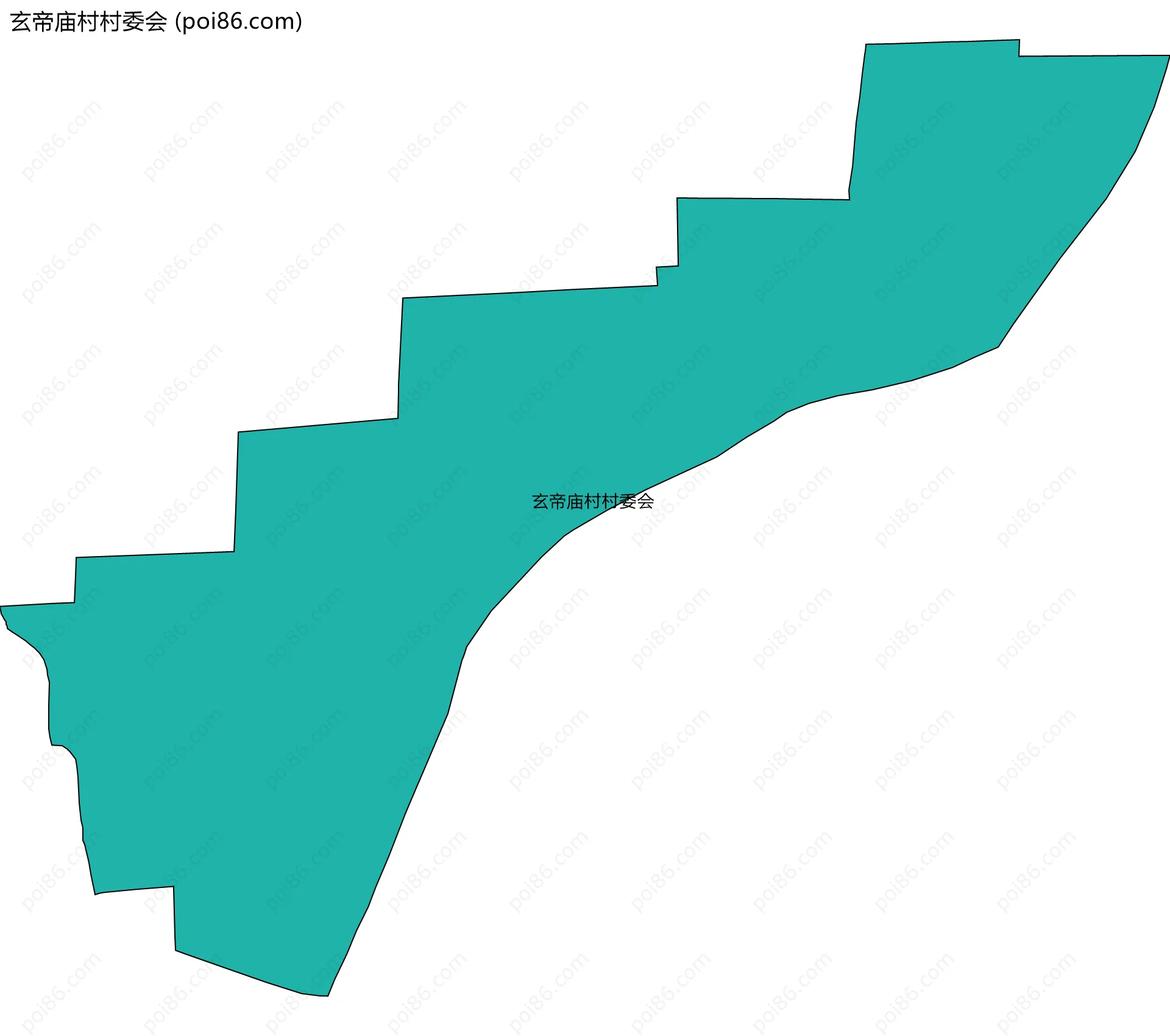 玄帝庙村村委会边界地图