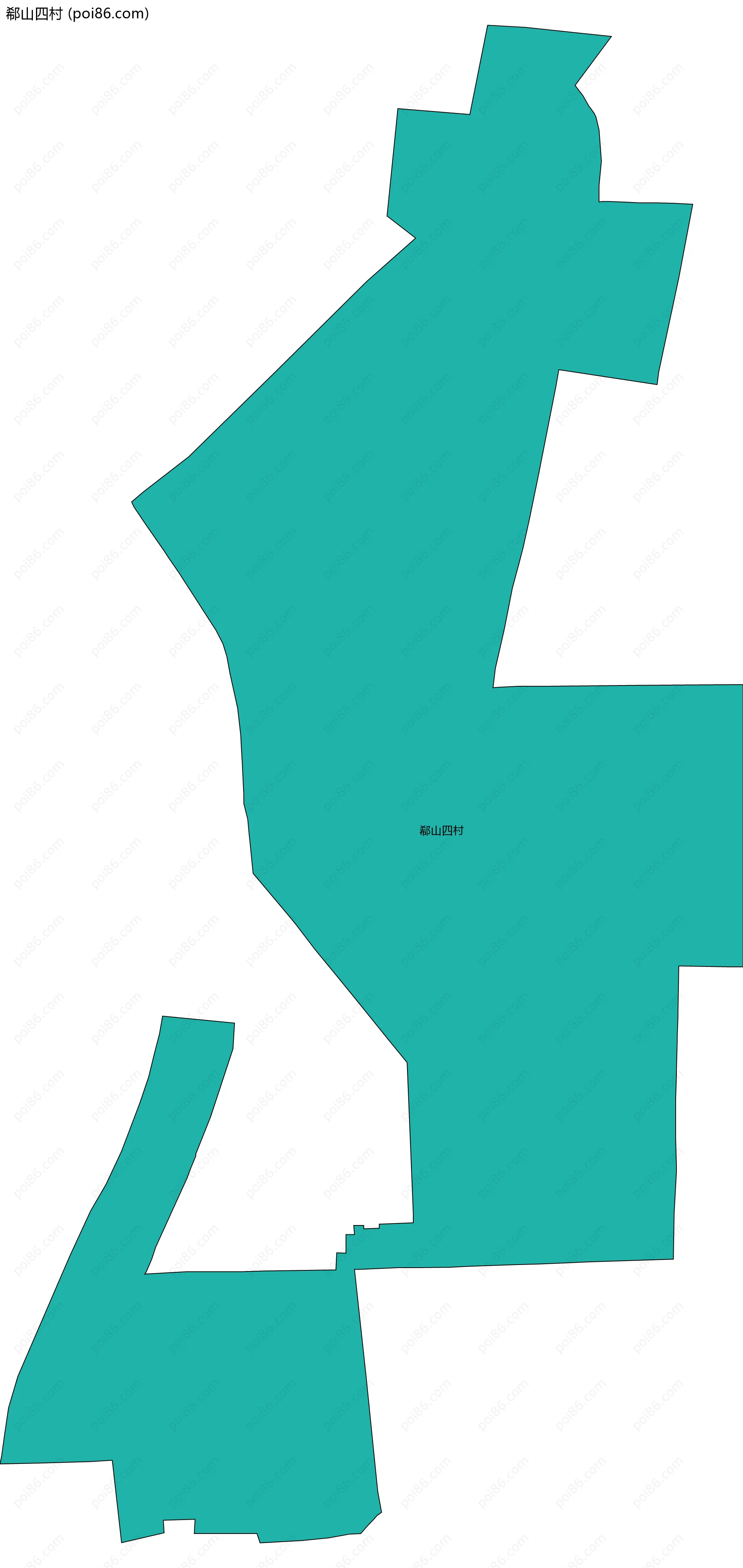 郗山四村边界地图