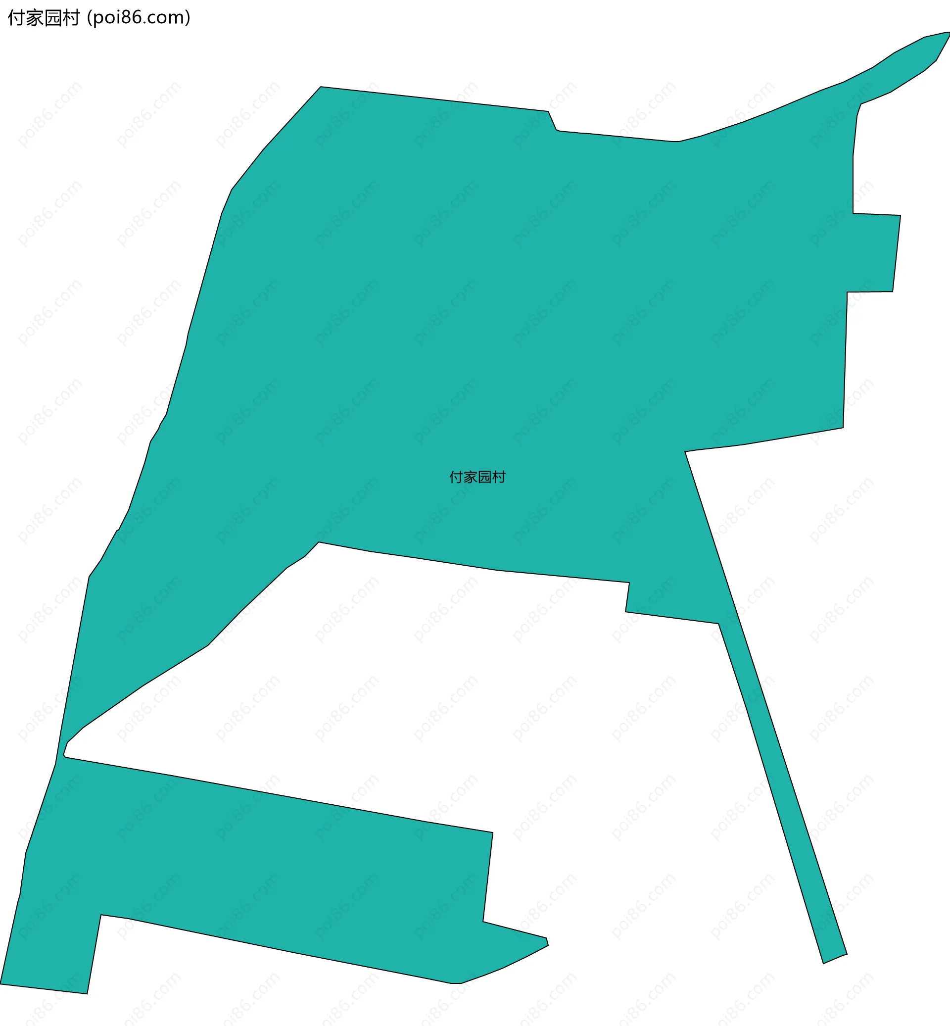 付家园村边界地图