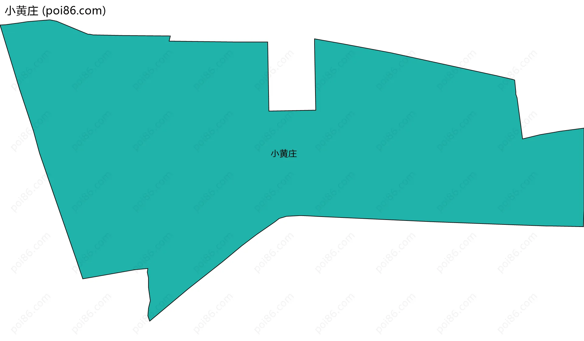 小黄庄边界地图