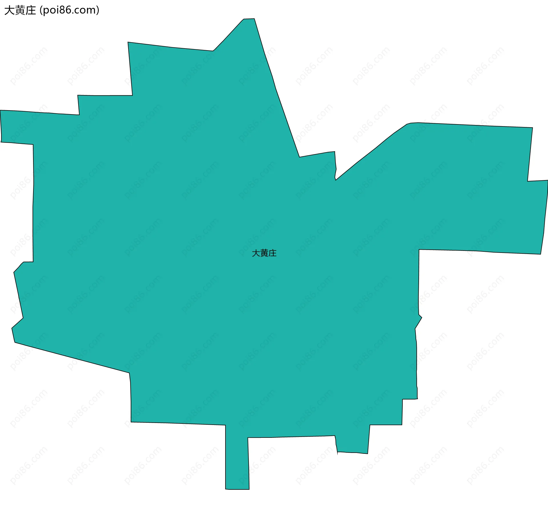 大黄庄边界地图