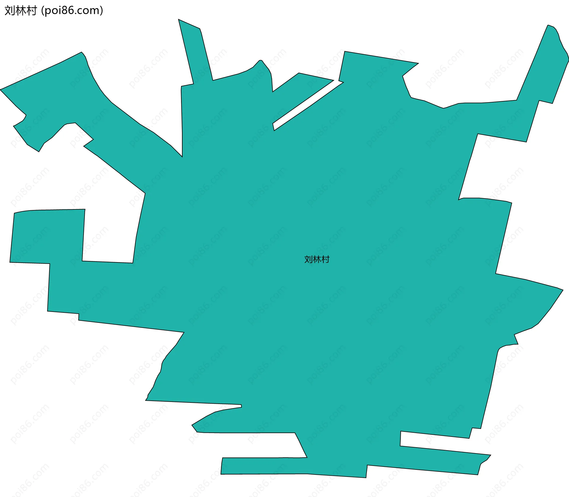 刘林村边界地图