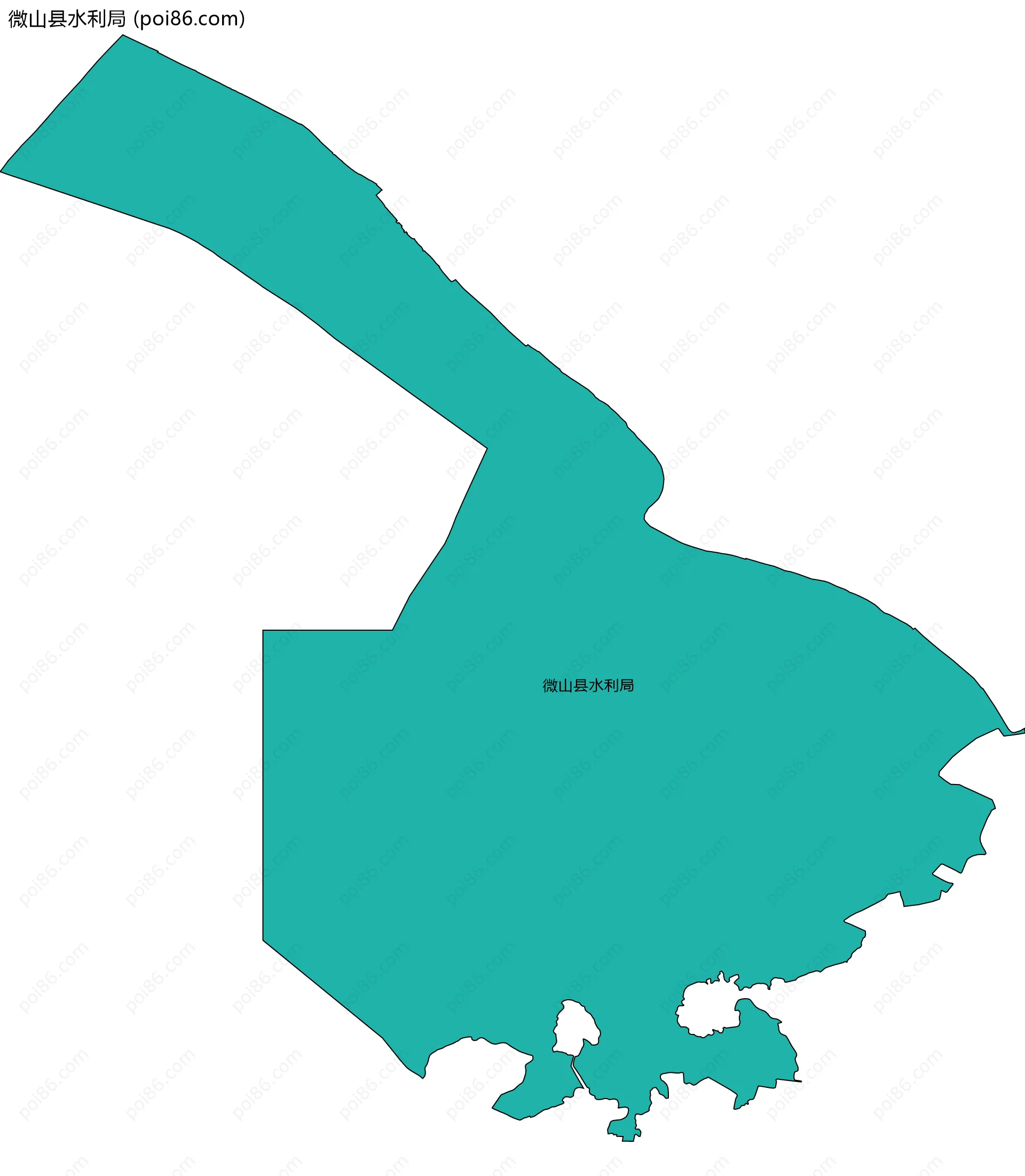 微山县水利局边界地图