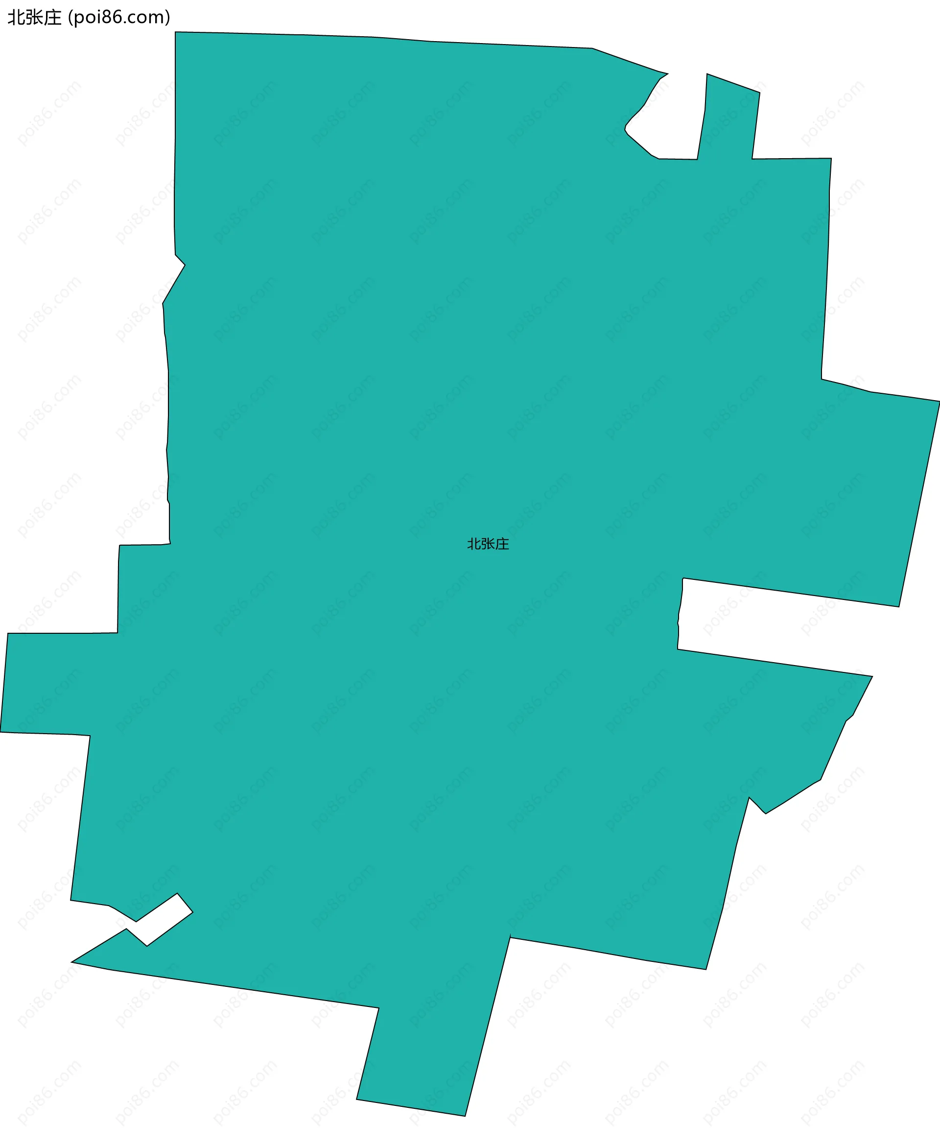北张庄边界地图