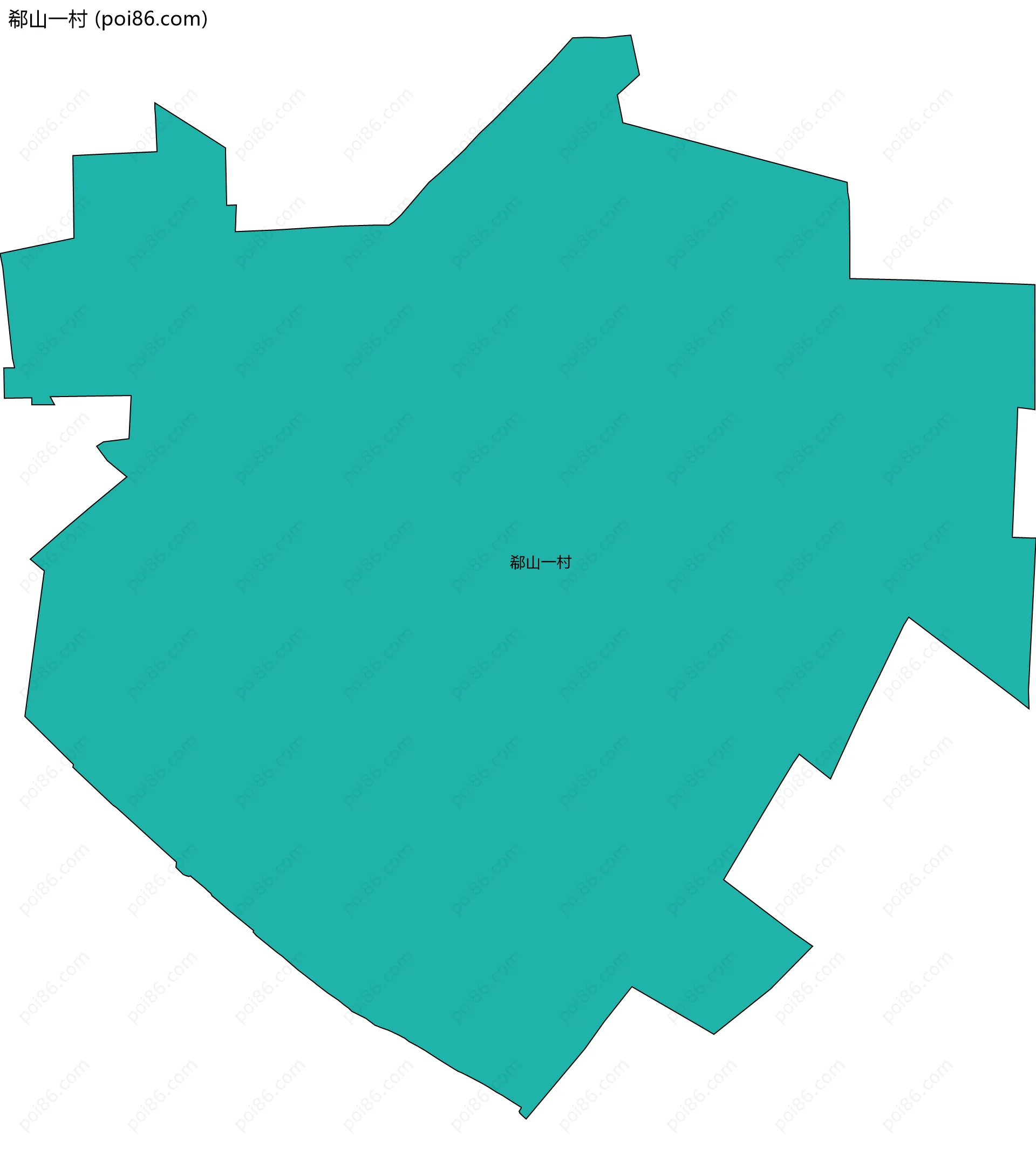 郗山一村边界地图