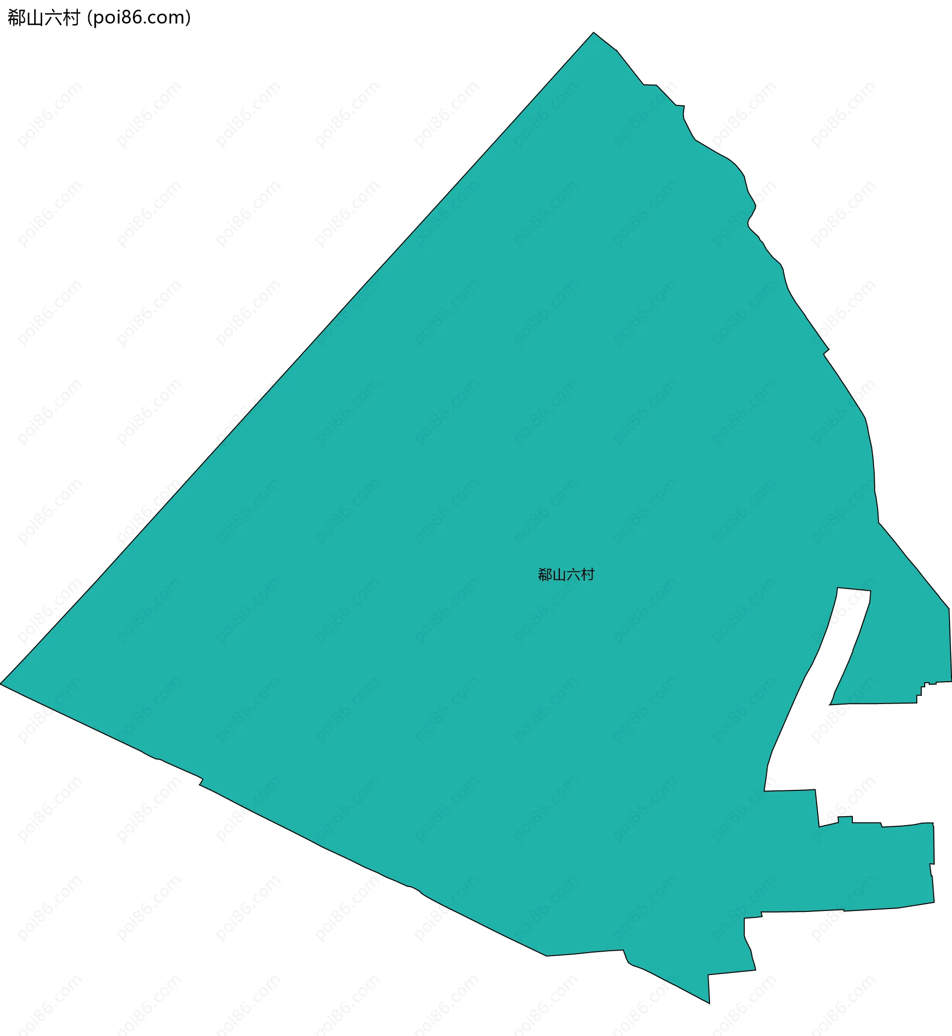 郗山六村边界地图