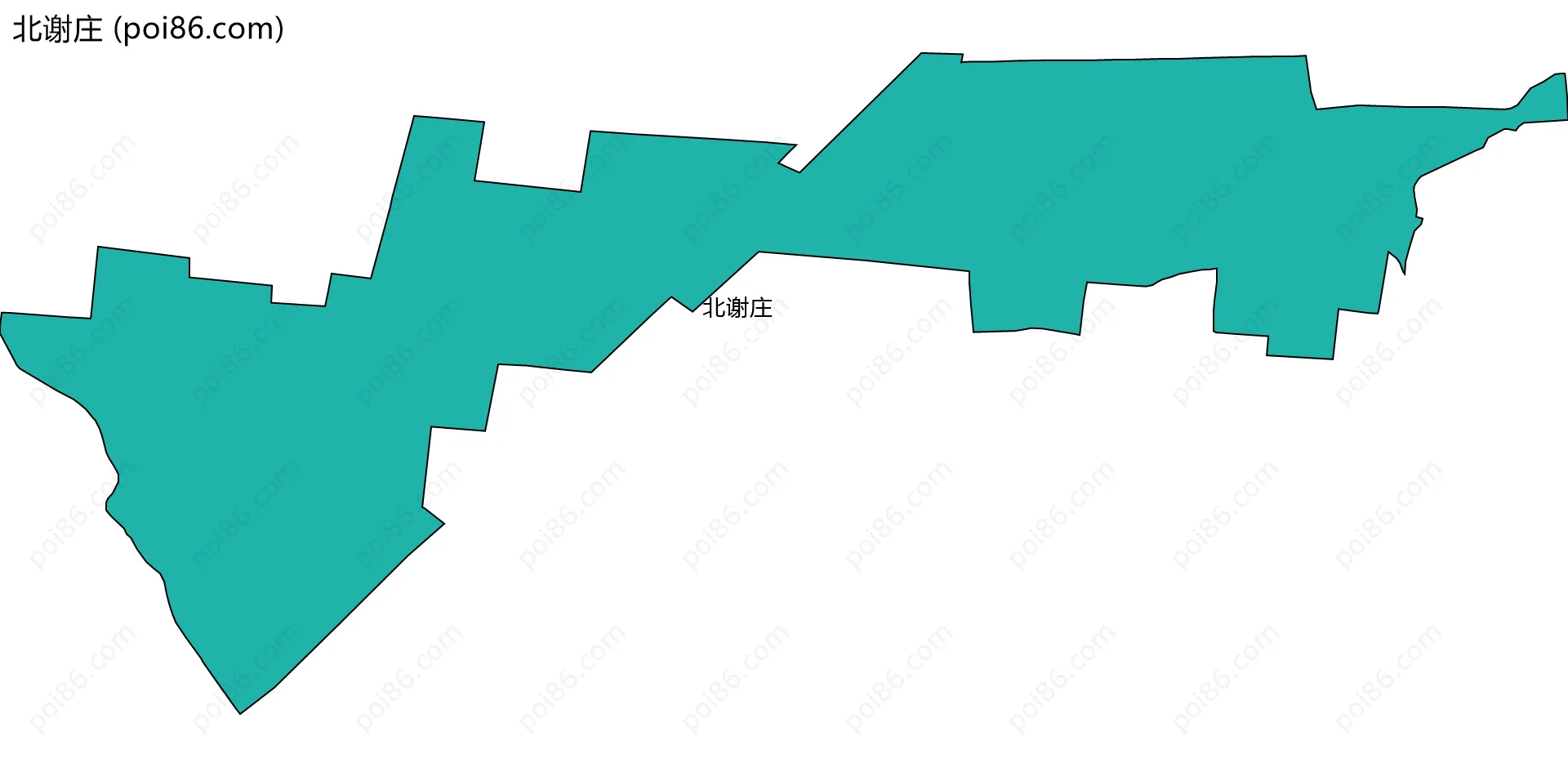 北谢庄边界地图