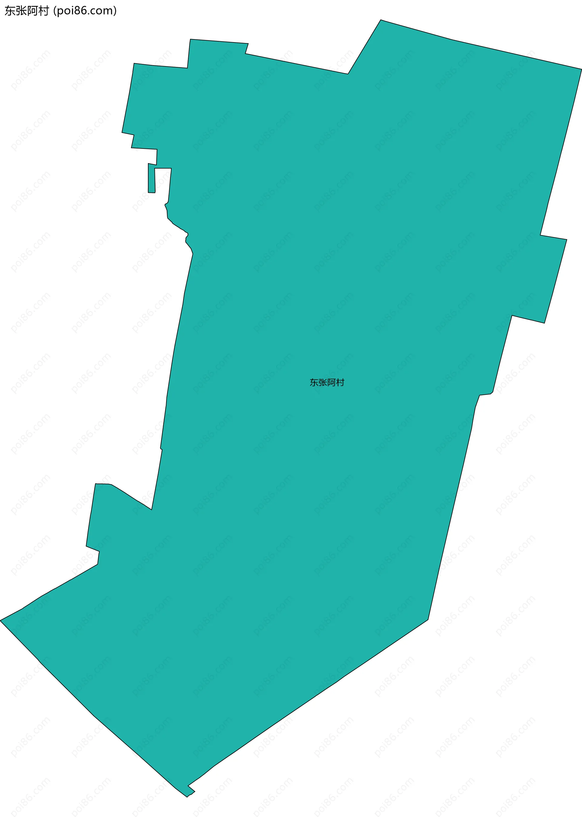 东张阿村边界地图