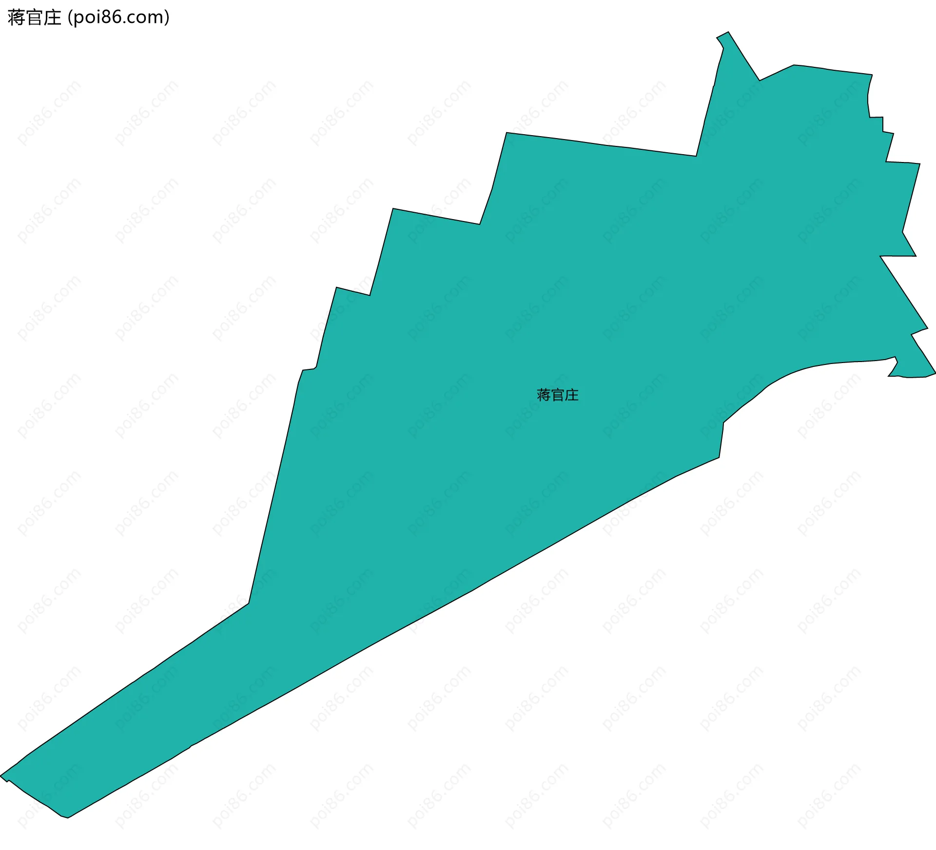 蒋官庄边界地图