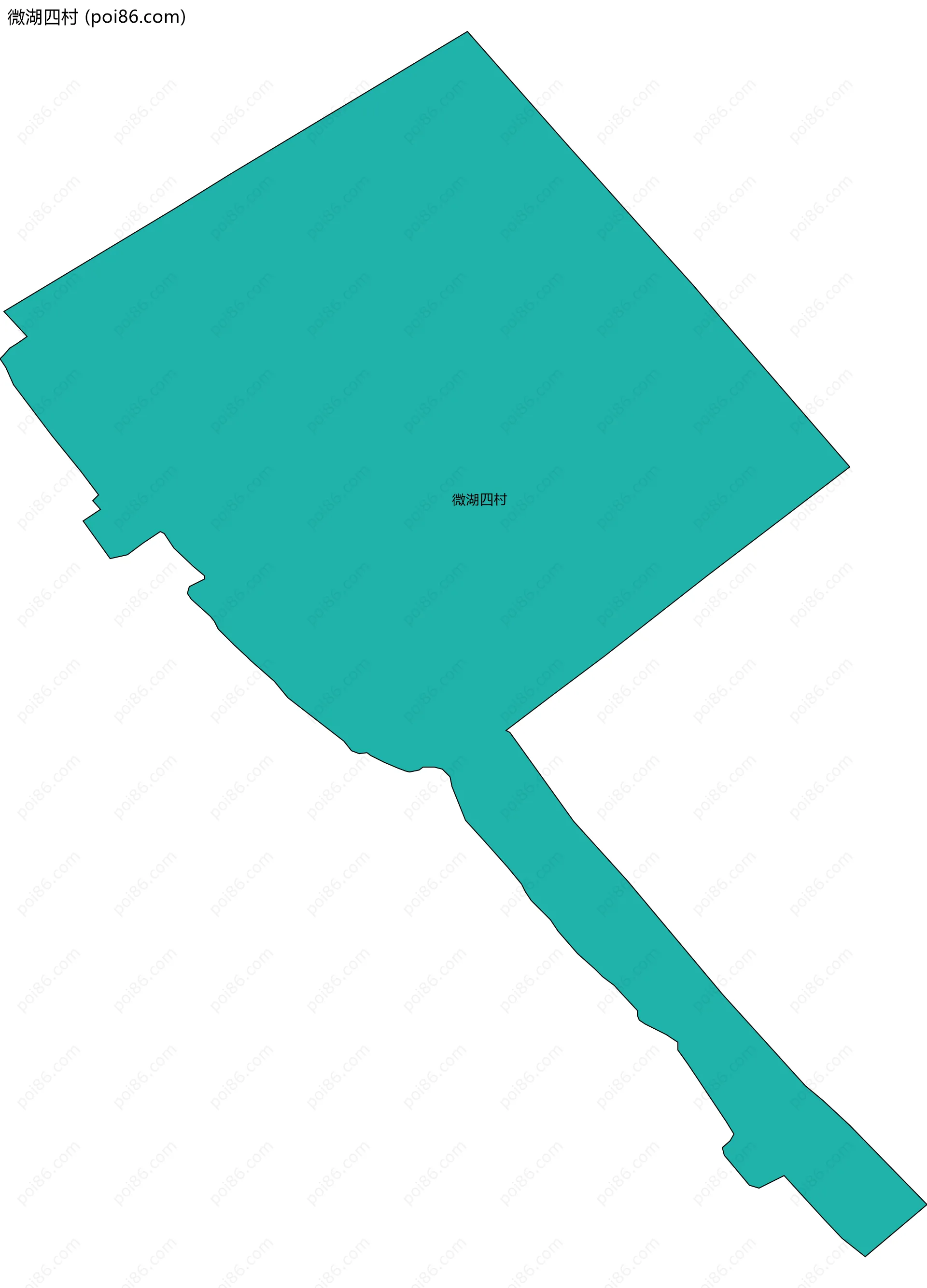 微湖四村边界地图