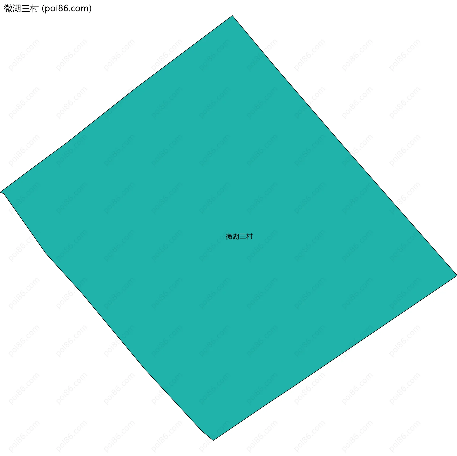 微湖三村边界地图