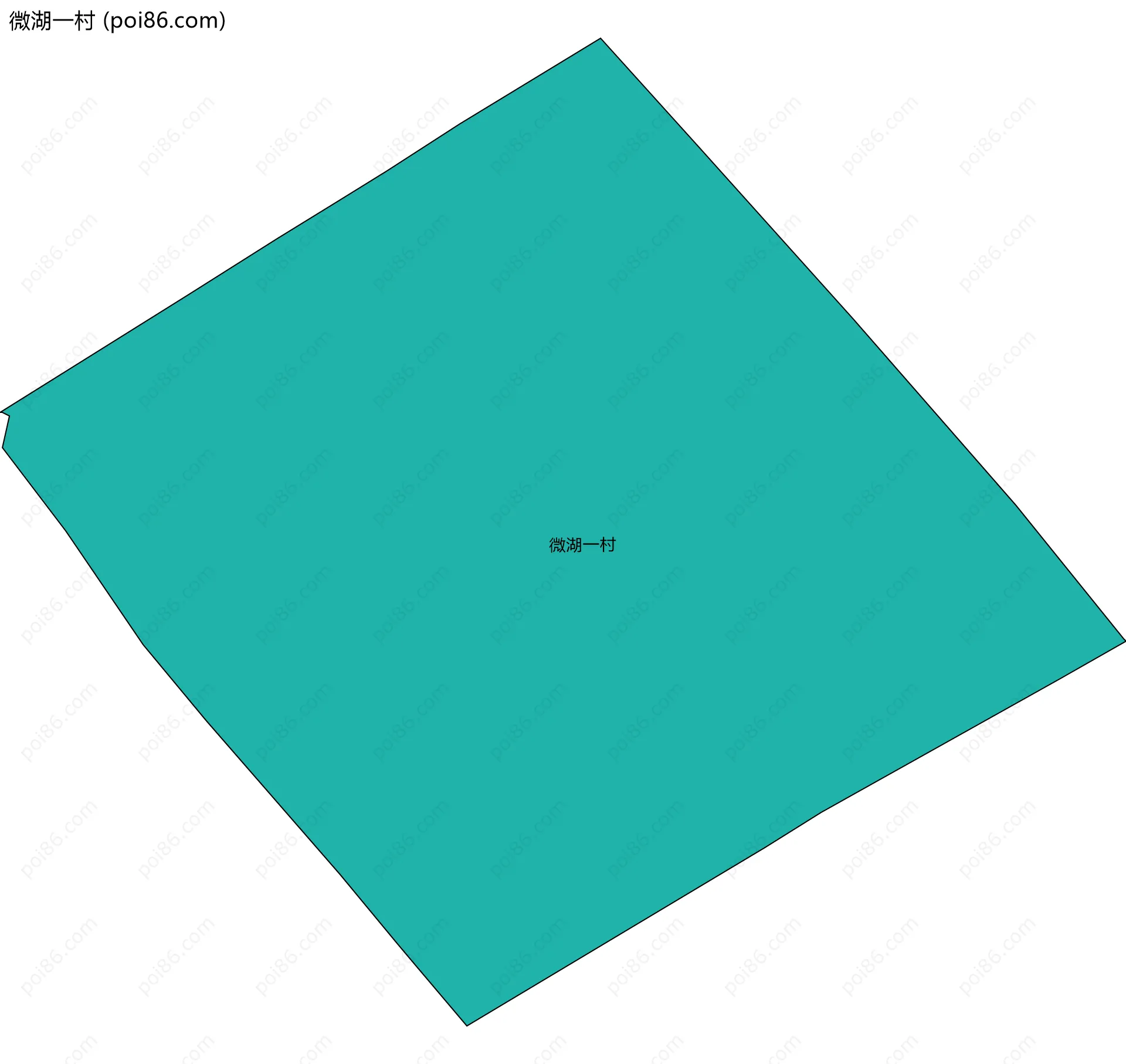 微湖一村边界地图