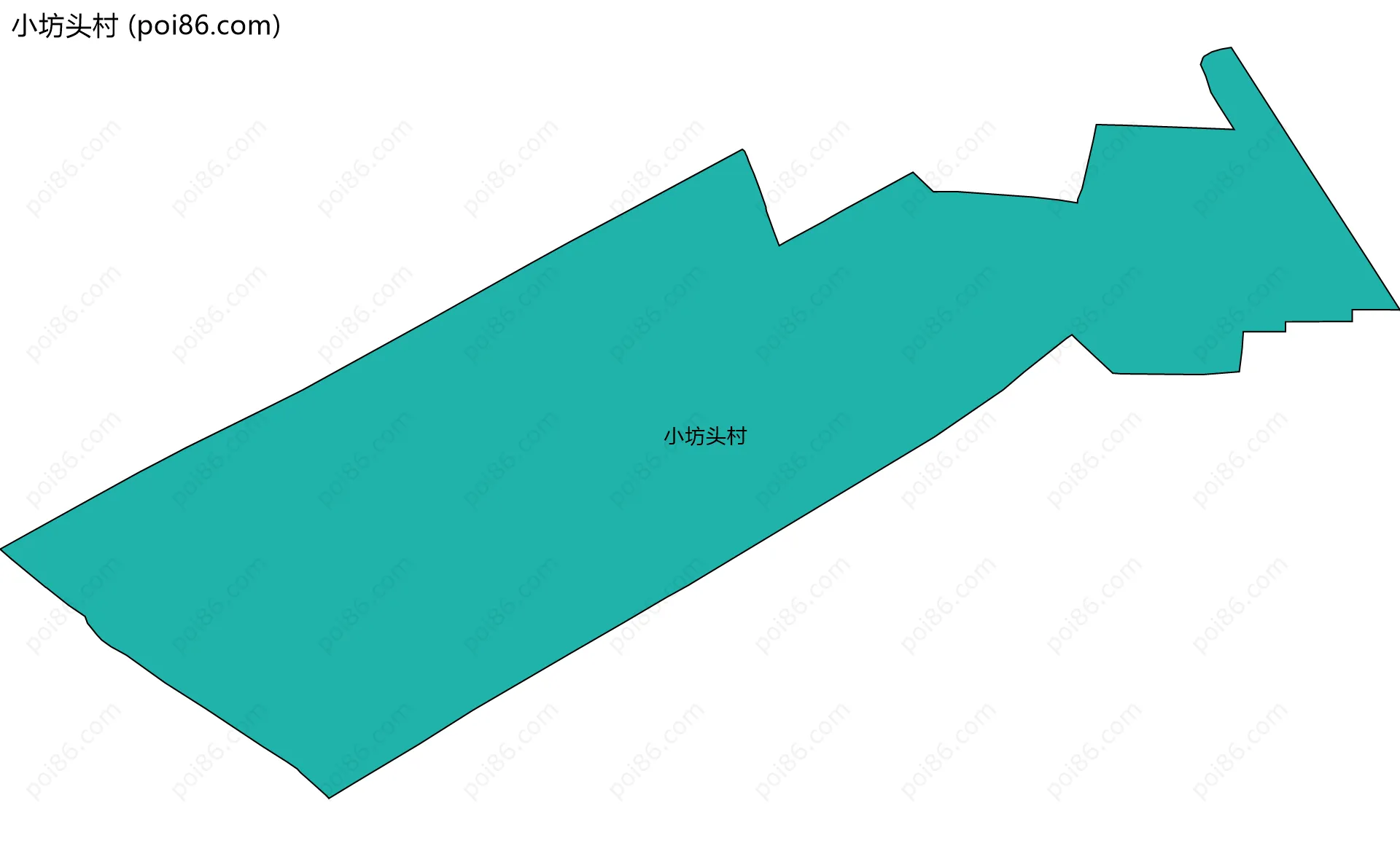 小坊头村边界地图