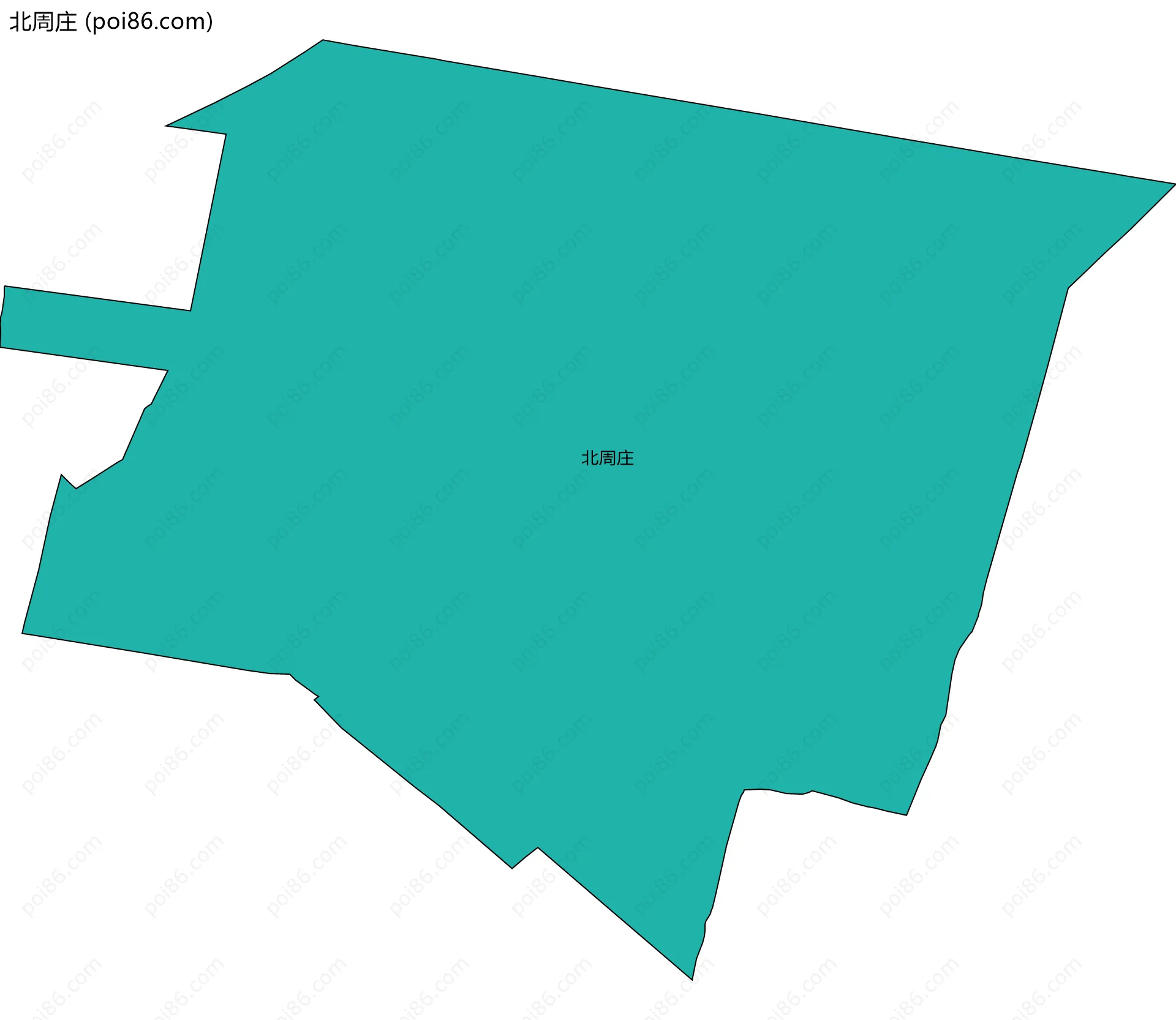 北周庄边界地图