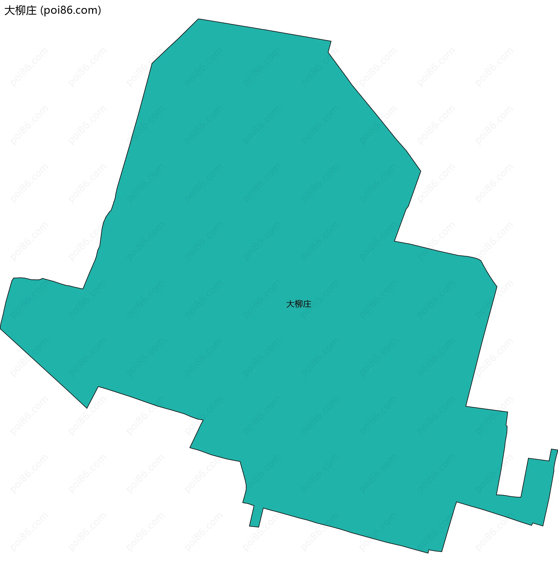 大柳庄边界地图