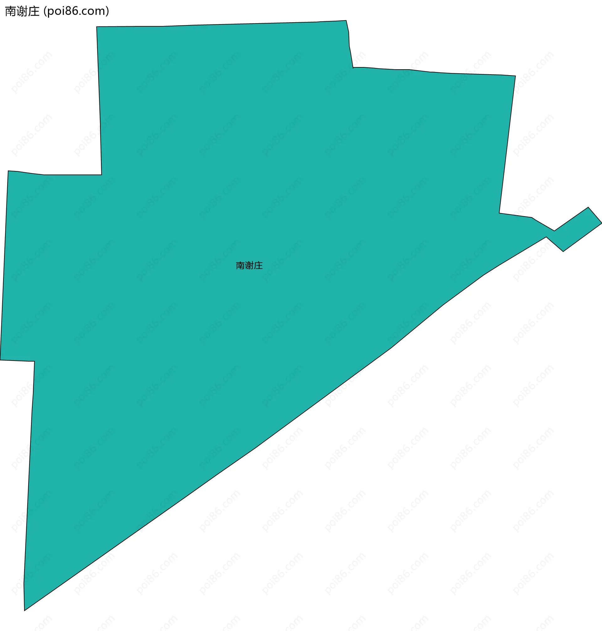 南谢庄边界地图