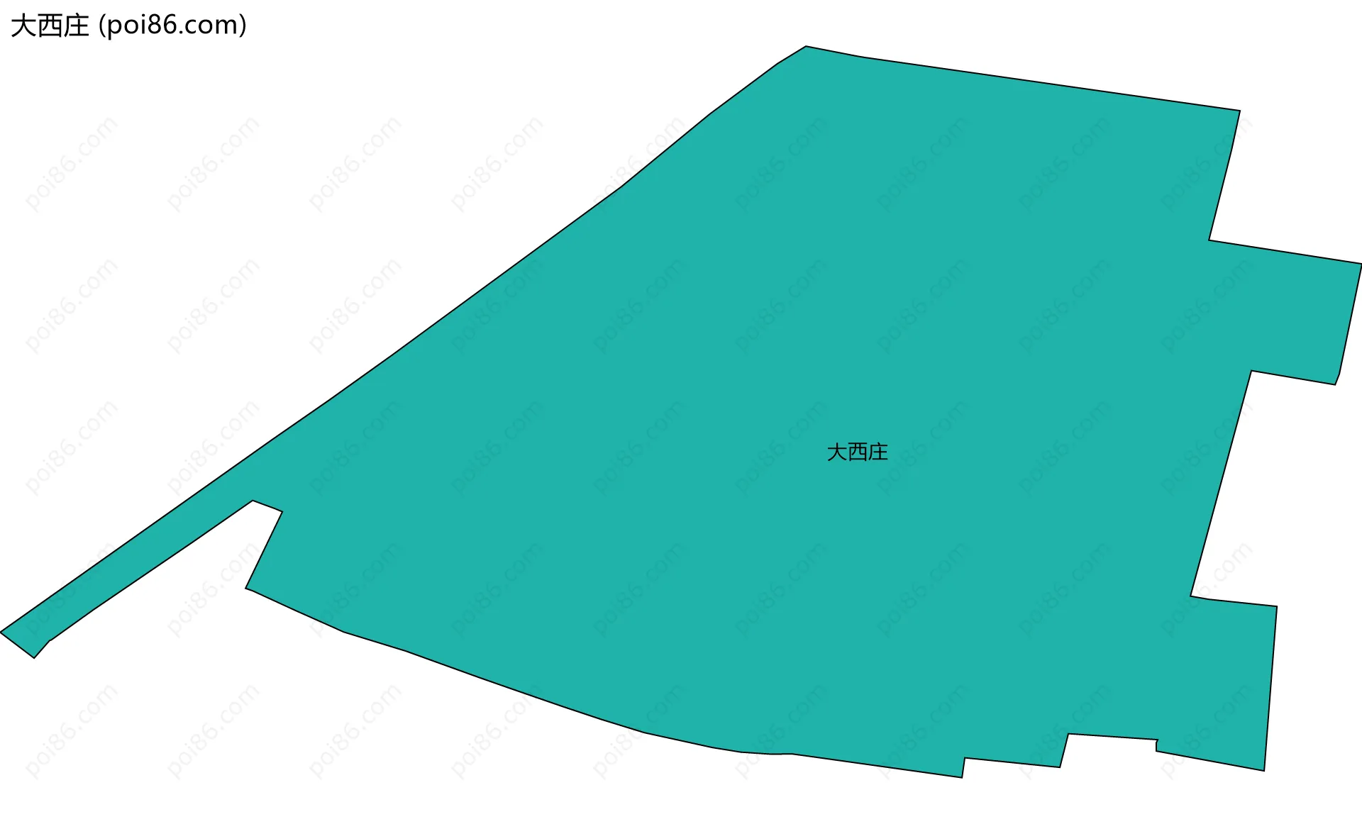 大西庄边界地图