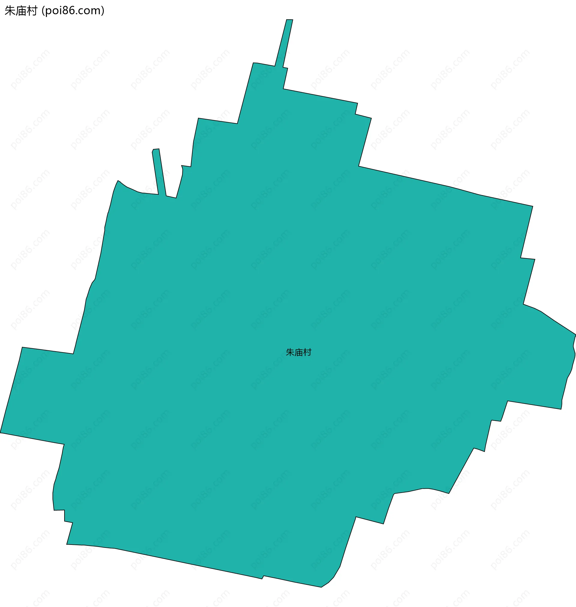 朱庙村边界地图