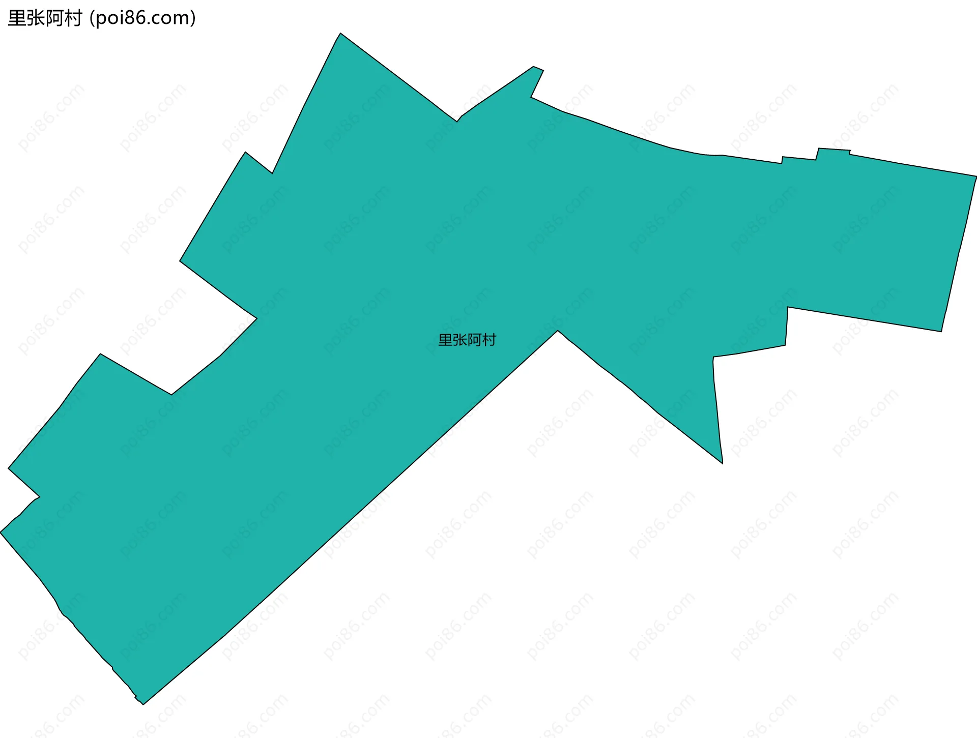 里张阿村边界地图