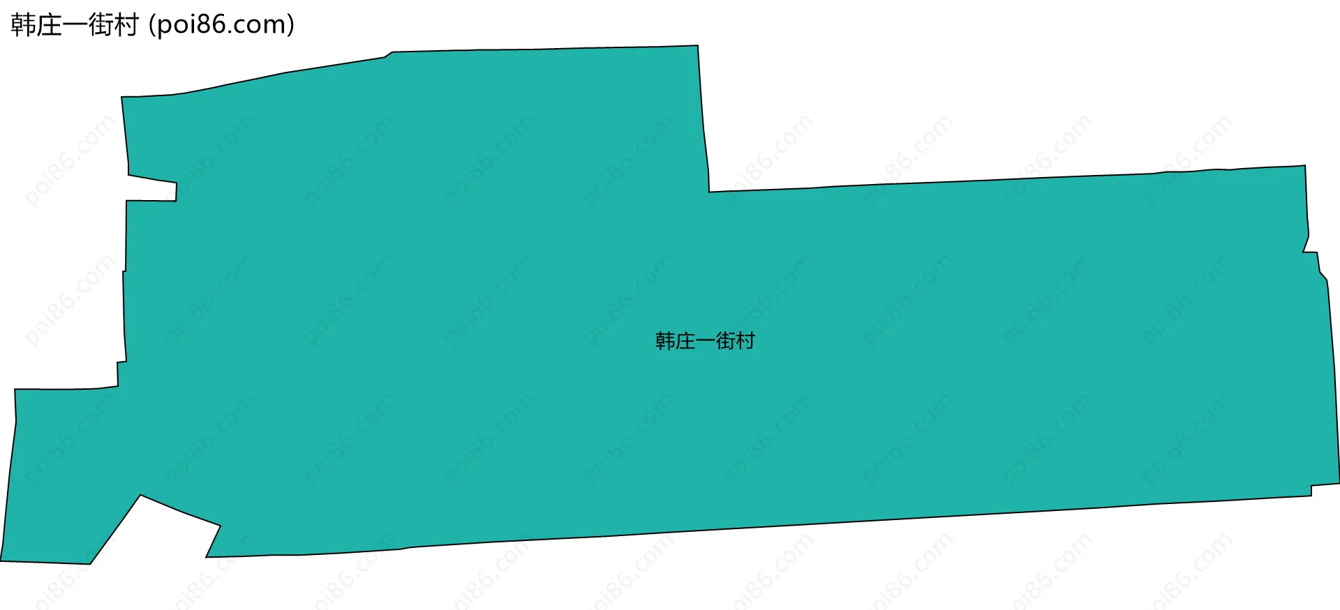 韩庄一街村边界地图