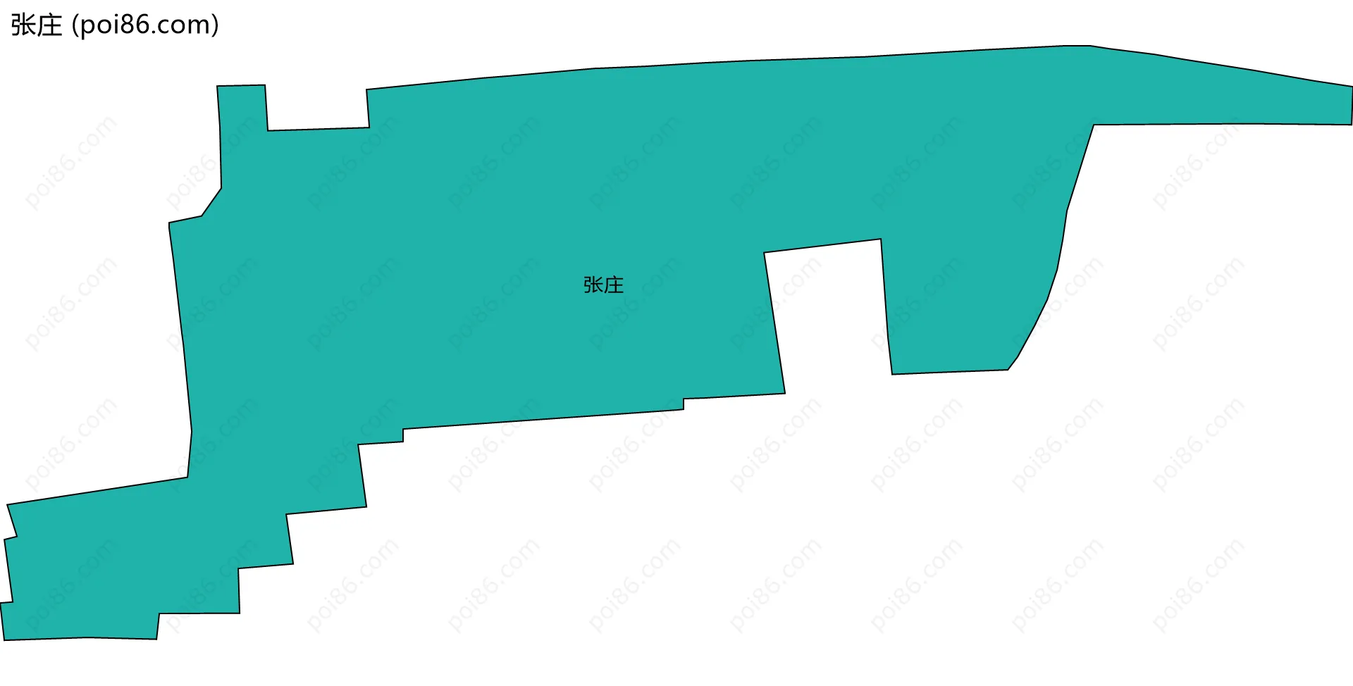 张庄边界地图