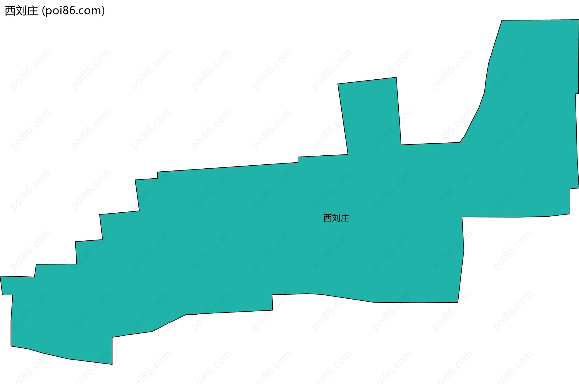 西刘庄边界地图