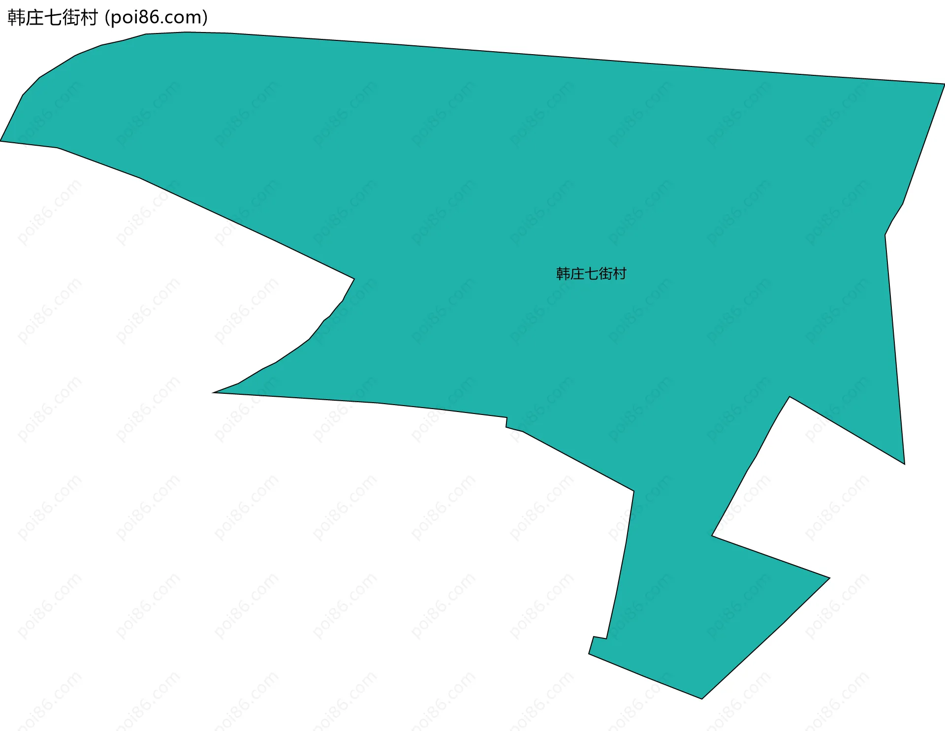 韩庄七街村边界地图