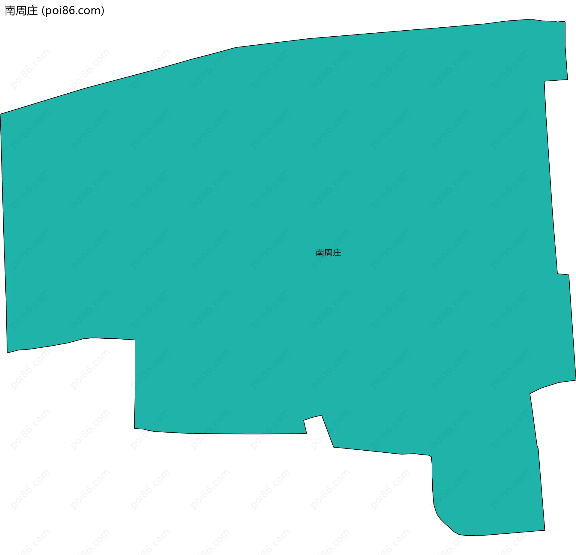 南周庄边界地图