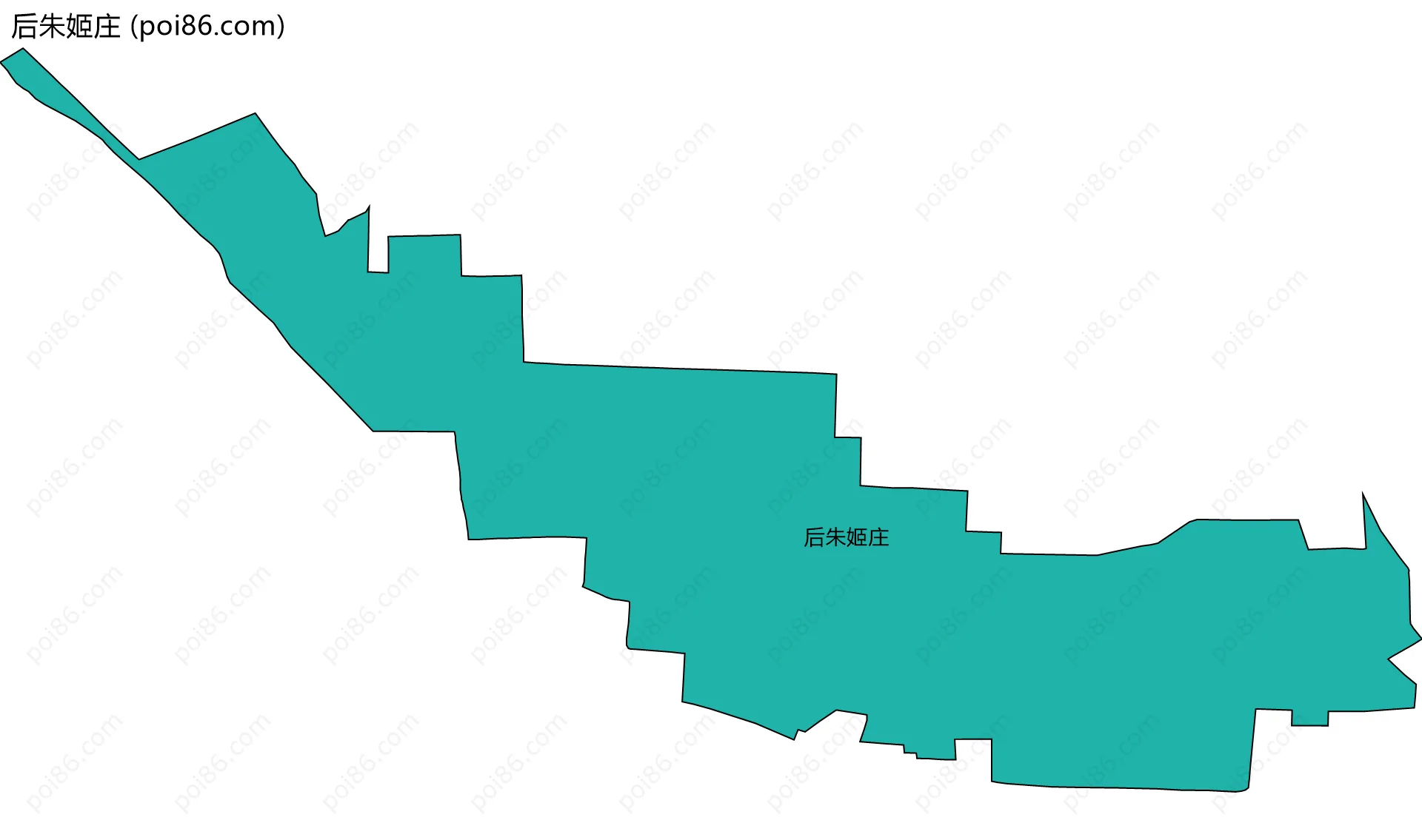 后朱姬庄边界地图