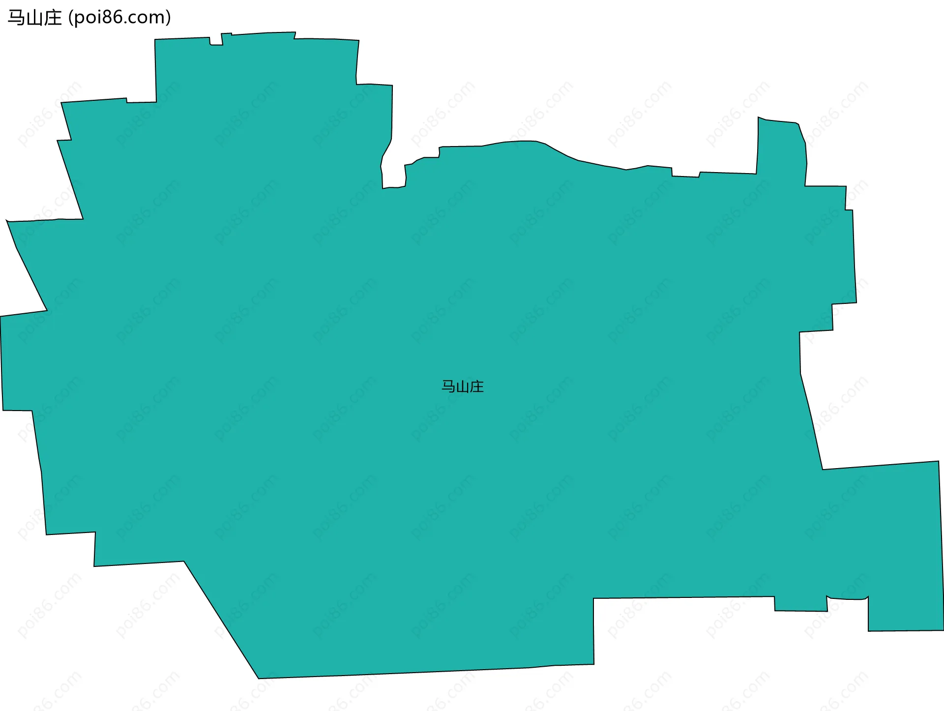 马山庄边界地图