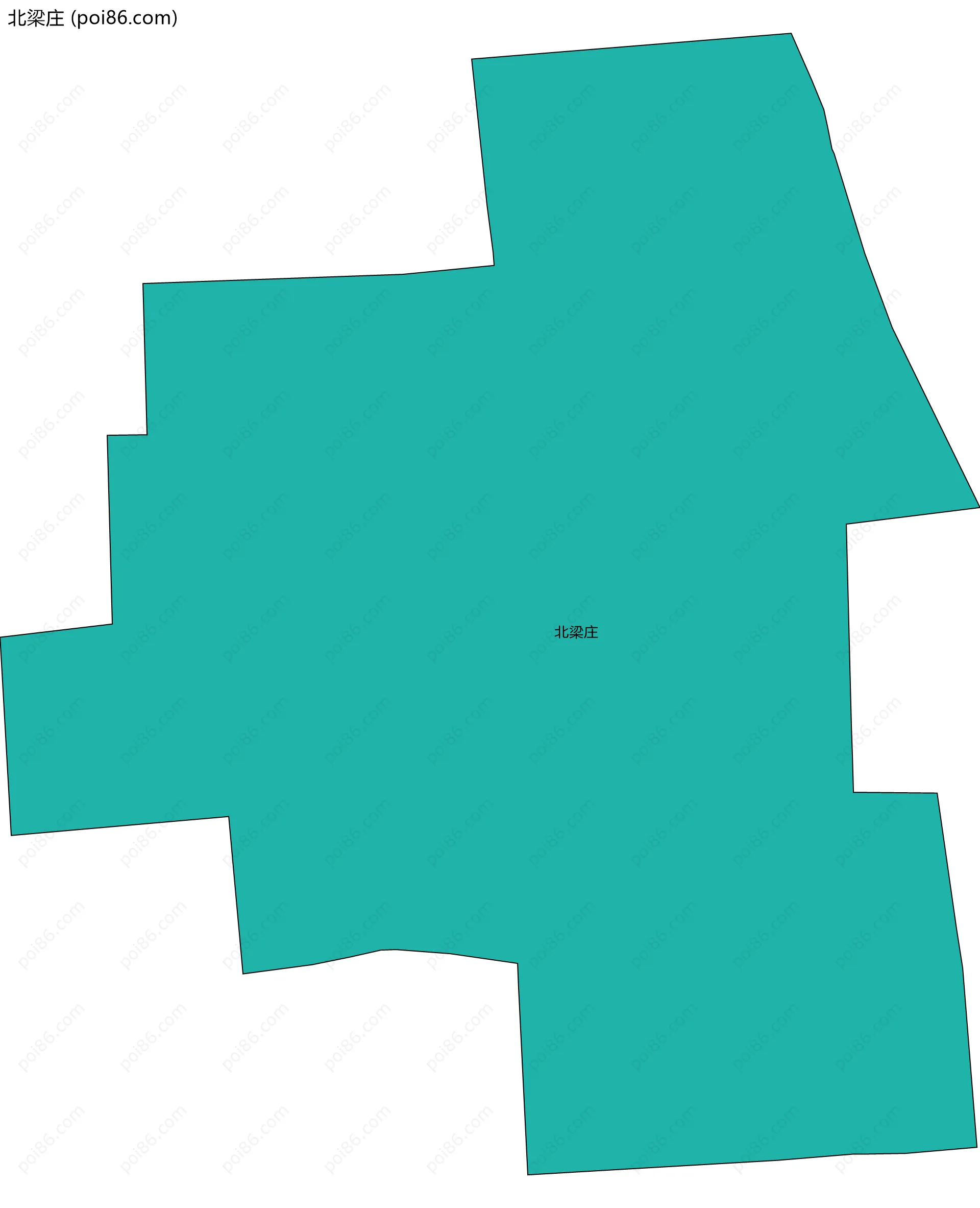 北梁庄边界地图