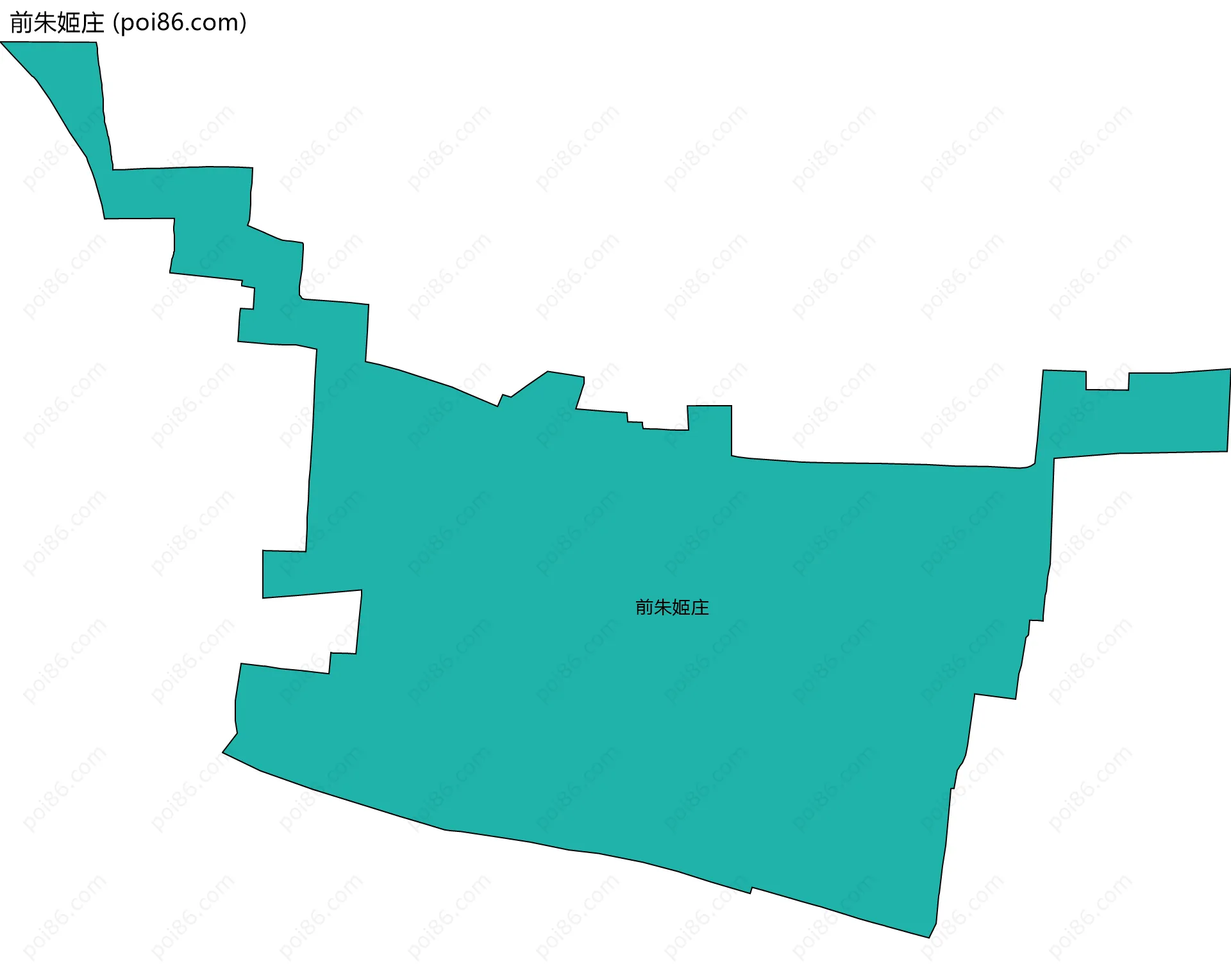 前朱姬庄边界地图