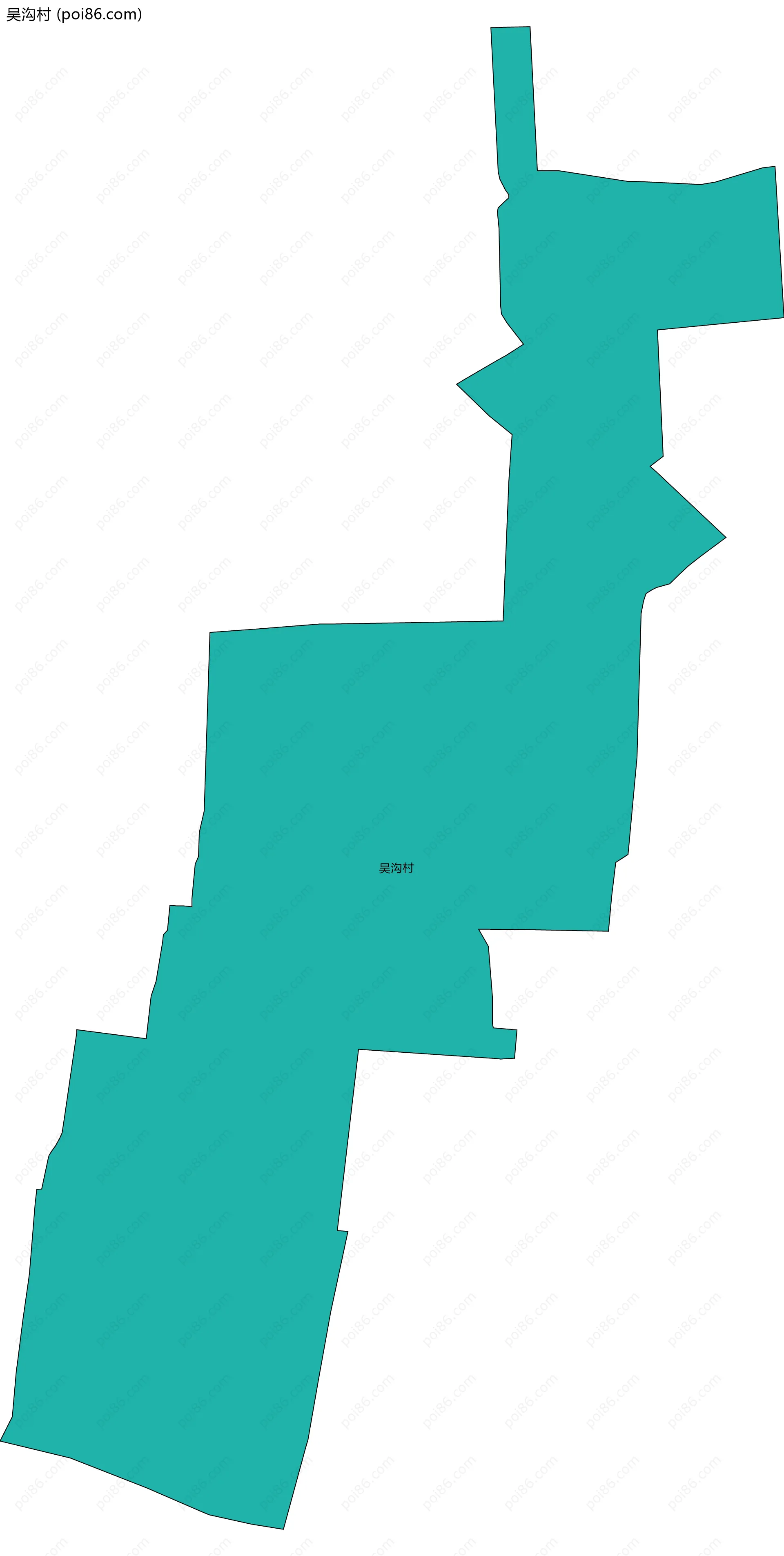 吴沟村边界地图